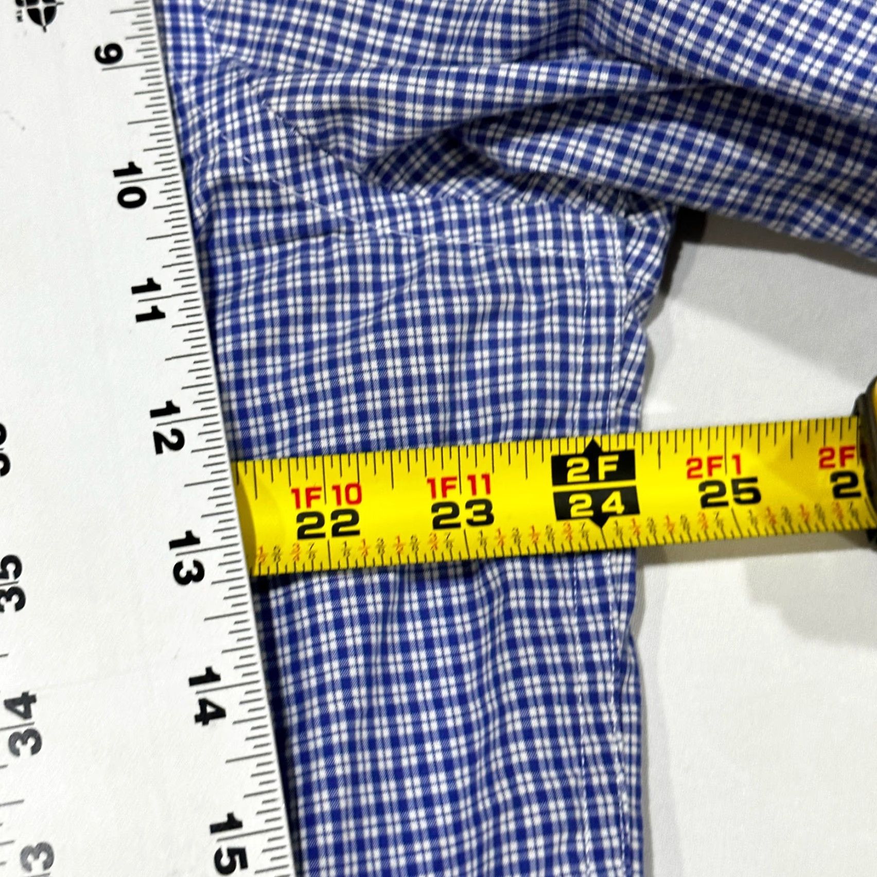 Gap Gap Button-Up Shirt Men 2XL Blue White Plaid Cotton Checkered Slim Fit Preppy Casual Business Shirt Size US XXL / EU 58 / 5 - 7 Thumbnail