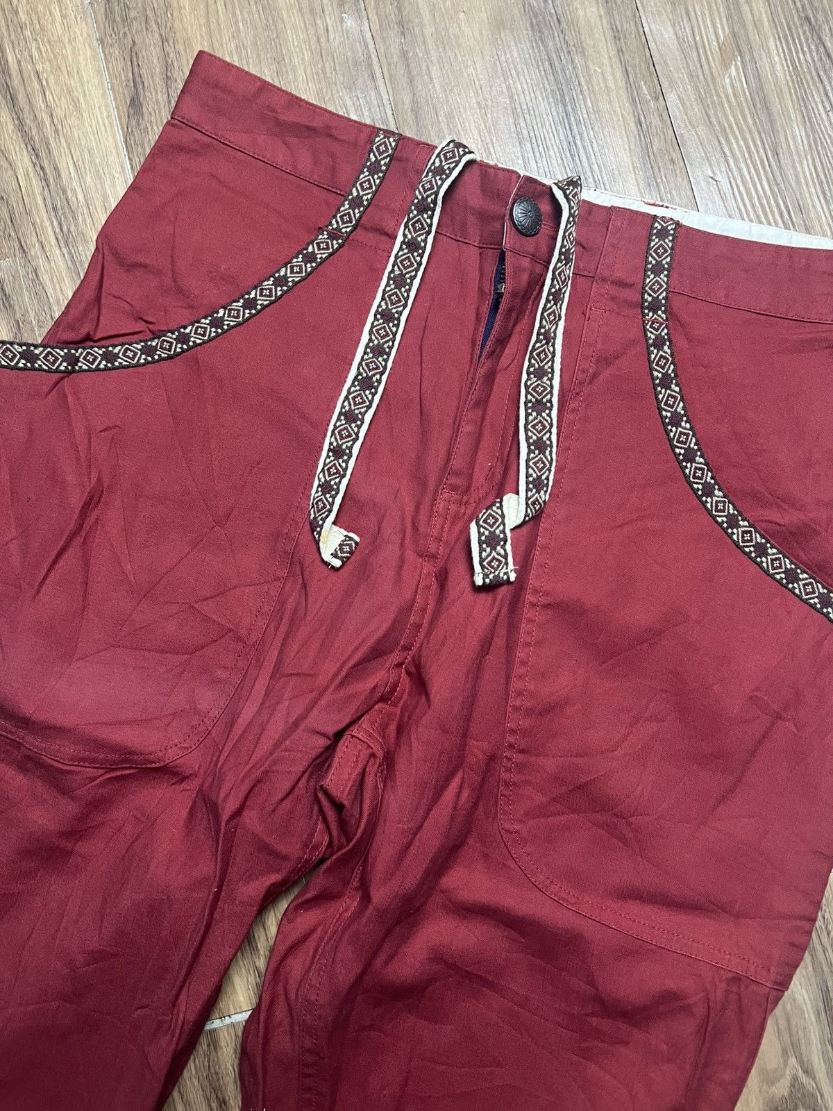 If Six Was Nine Anti-Label Jean L | Boho Cropped Pants (41) Size US 33 - 3 Thumbnail