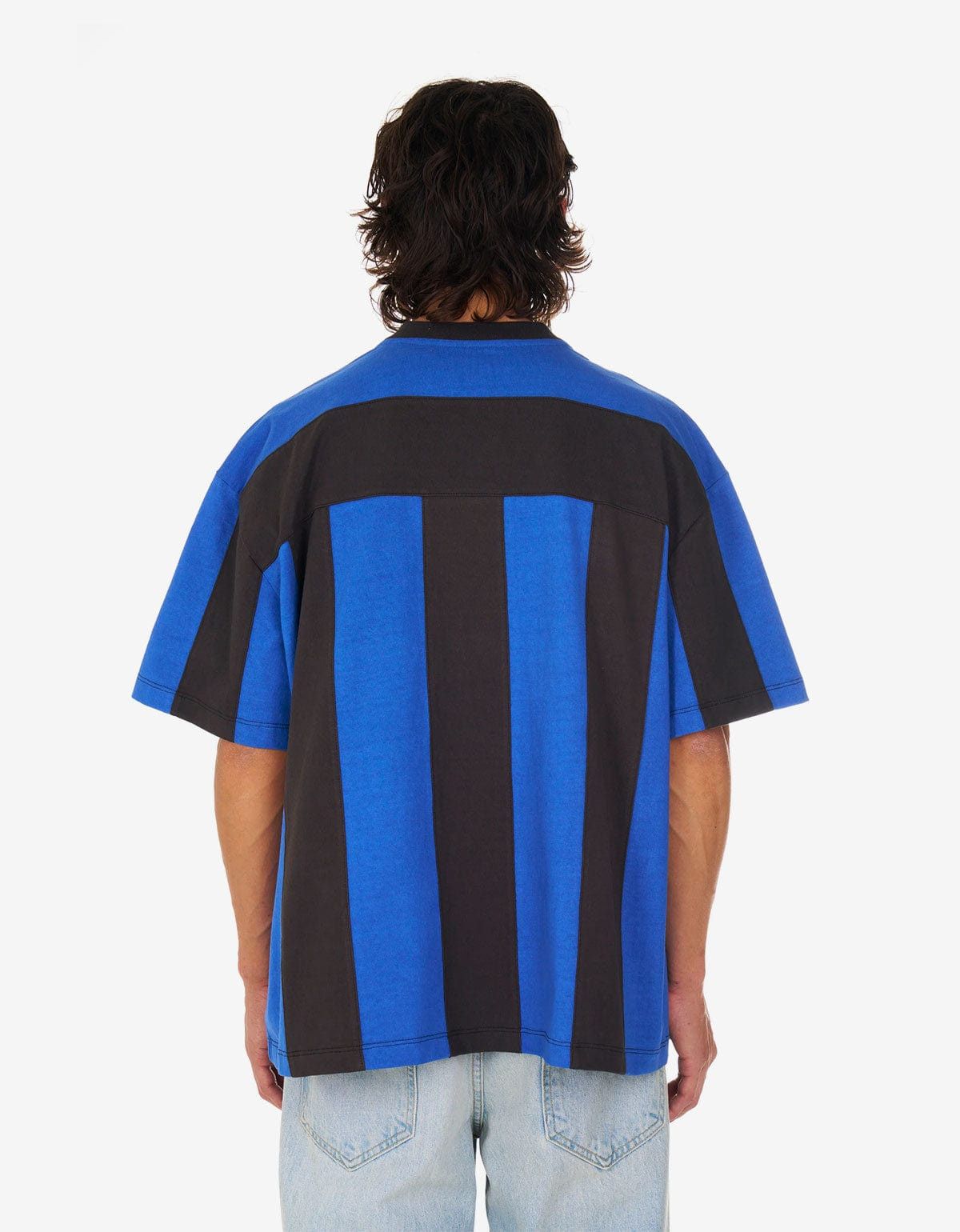 Nahmias Nahmias Blue Stripe Soccer Jersey T-Shirt Size US XS / EU 42 / 0 - 2 Thumbnail