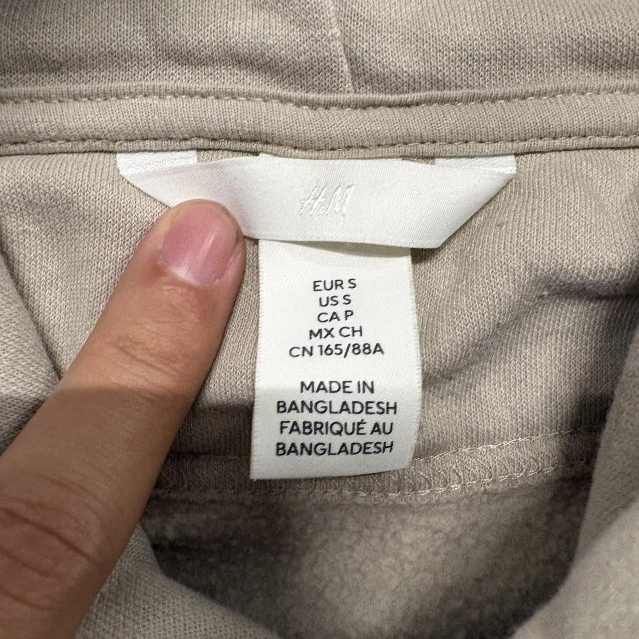 Vintage Crazy Vintage Y2K/2000s Blank Cream / Tan Cotton Essential Minimalist Hoodie! Size US S / EU 44-46 / 1 - 3 Thumbnail