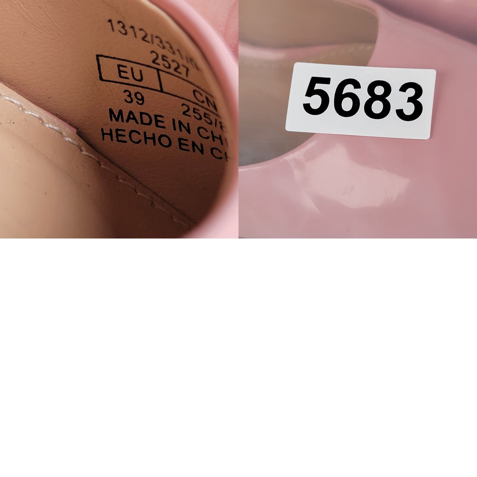 Bershka Bershka Women’s Blush Pink Strappy Heels Size 39/8.5 Sh o e Block Heel Patent Leather Party/Cocktail Womens Size US 9 / IT 39 - 10 Thumbnail