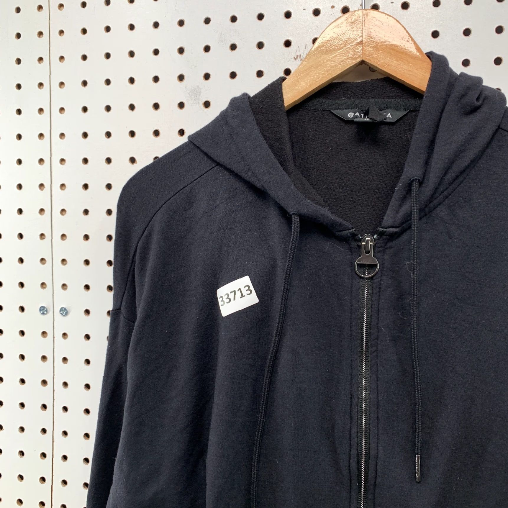 Athleta Athleta Hoodie Womens XS Full Zip Hooded Black Adult XS Active Casual Shirt/Sweatshirt 90s? Size XS / US 0-2 / IT 36-38 - 7 Thumbnail