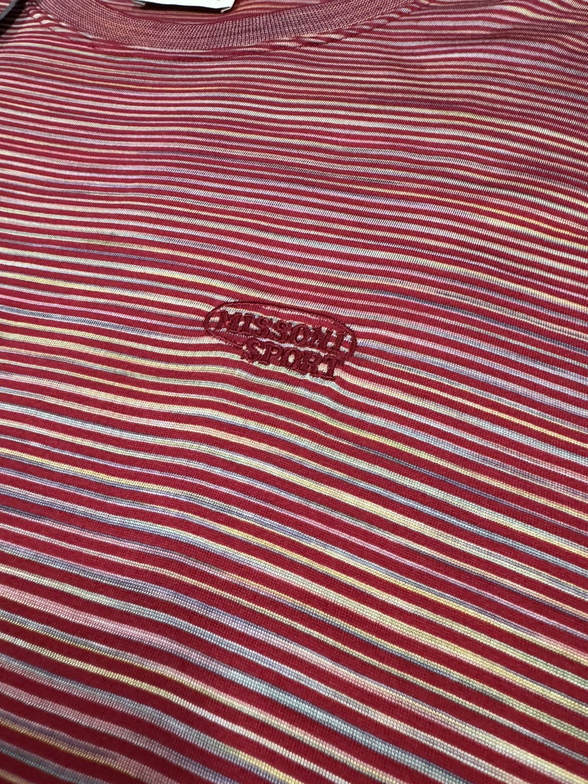 Missoni Vtg🔥Missoni Sport Multicolor Striped Tee Size US S / EU 44-46 / 1 - 15 Thumbnail
