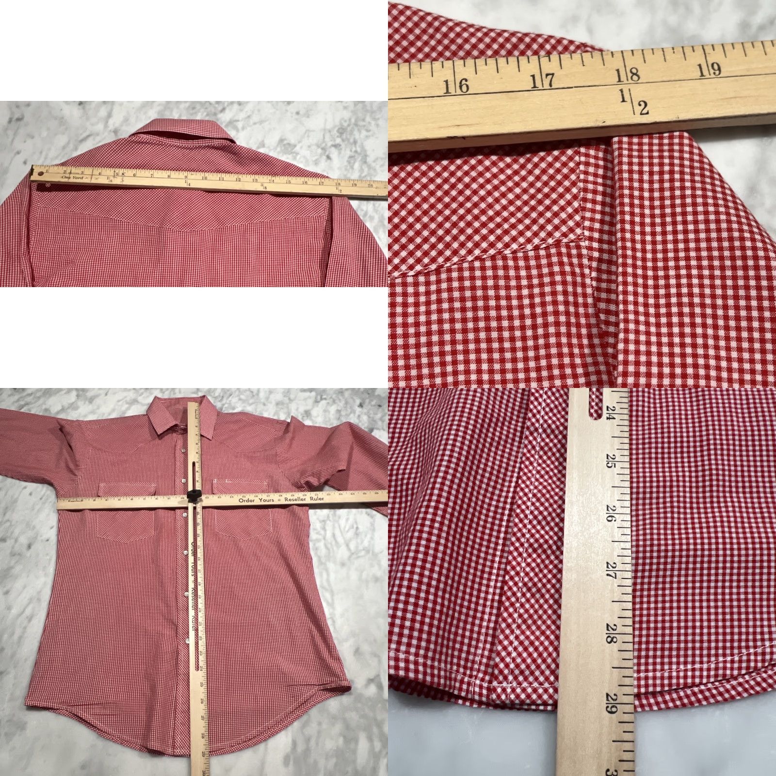 Vintage Western Pearl Snap Shirt Men M Red Bamdana Pattern Pockets Lightweight Cowboy Size US M / EU 48-50 / 2 - 8 Thumbnail