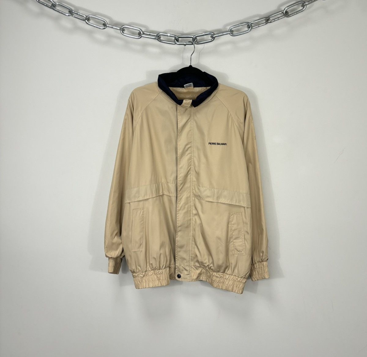 Pierre Balmain Vintage Pierre Balmain Very Rare Logo Luxury Light Jacket Size US XL / EU 56 / 4 - 1 Thumbnail