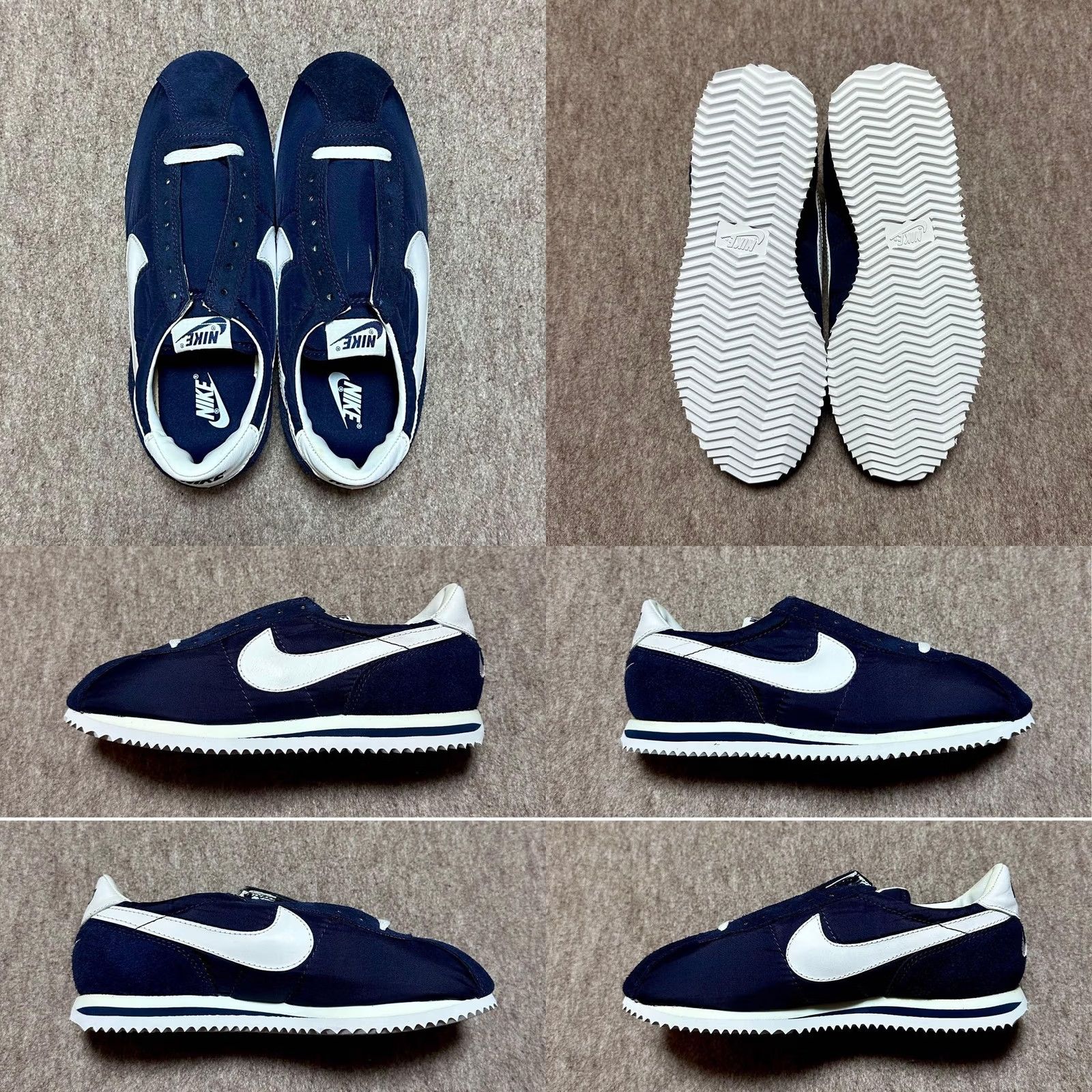 Nike VINTAGE Nike 1995 Cortez Midnight Navy White Sneaker Men Us8 Japan Size US 8 / EU 41 - 8 Thumbnail