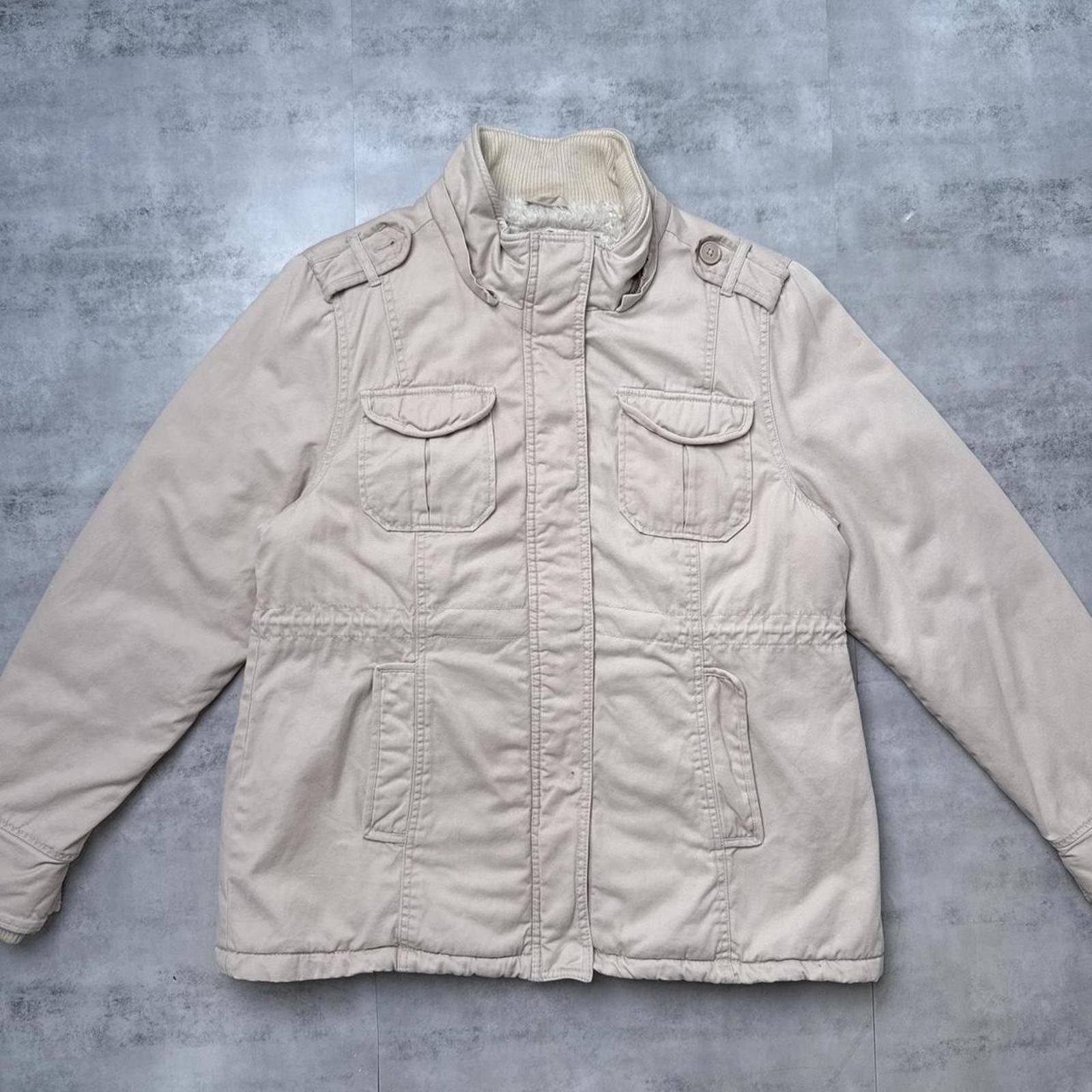 Aeropostale Y2K Aeropostale Beige 00s Lined Zip Up Utility Jacket Size US XL / EU 56 / 4 - 4 Thumbnail