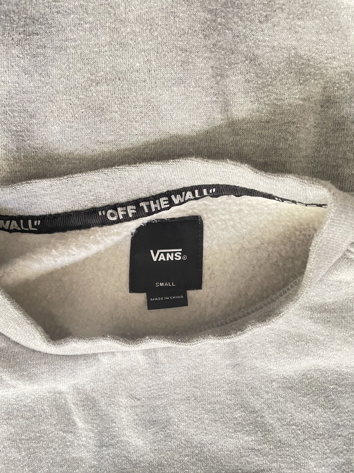 Vans Vans Heather Grey Small Crewneck — Good Used Condition Size US S / EU 44-46 / 1 - 4 Thumbnail