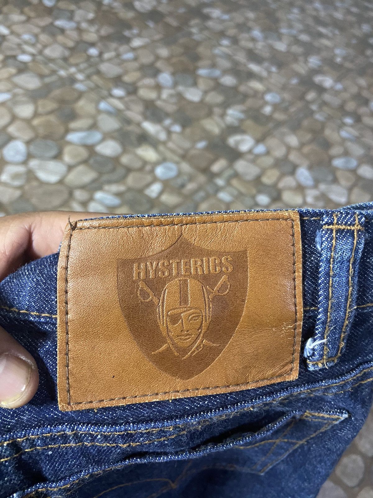 Hysteric Glamour × Japanese Brand × NFL 💥 RARE 💥 HYSTERIC GLAMOUR X OAKLAND RIDER DENIM PANTS Size US 26 / EU 42 - 5 Thumbnail