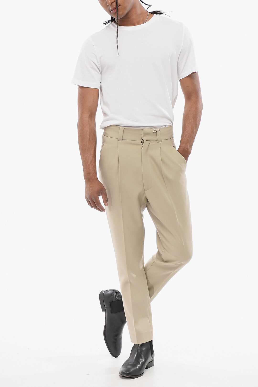 Fear of God og1mm0825 Single-pleated Virgin Wool Pant In Beige Size US 32 / EU 48 - 5 Thumbnail