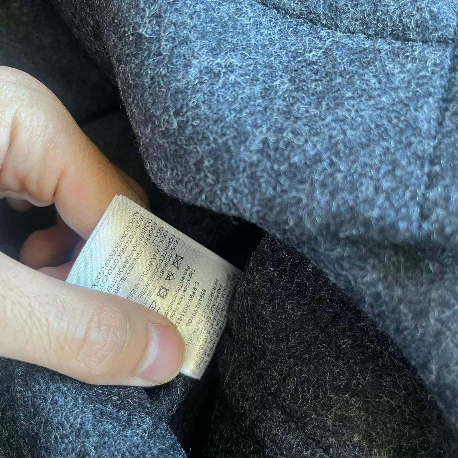 Bottega Veneta Military Wool Felted Coat in Charcoal Size US M / EU 48-50 / 2 - 12 Thumbnail