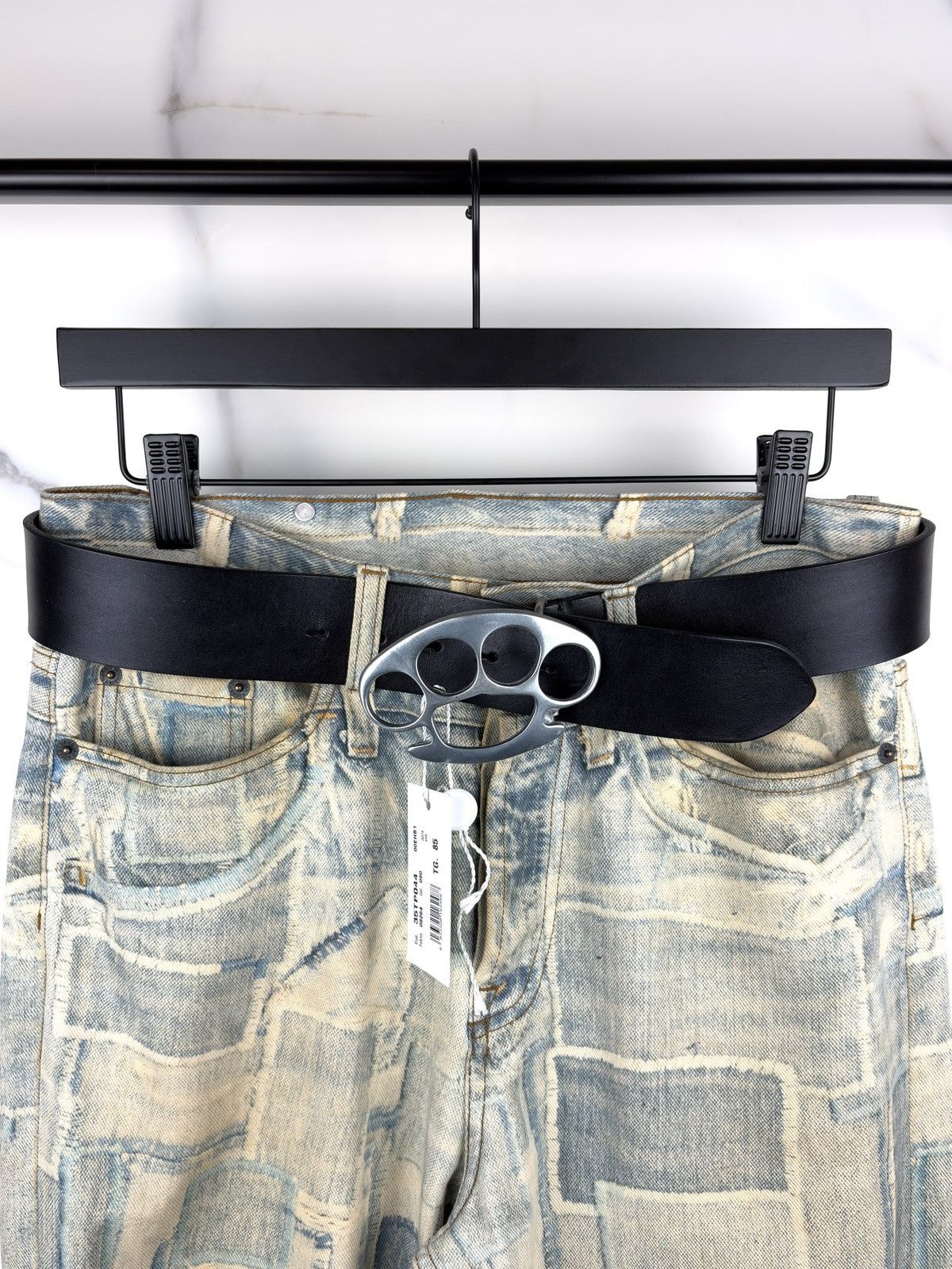 Maison Margiela AW07 Maison Margiela Brass Knuckle Duster Leather Belt Size ONE SIZE - 1 Thumbnail