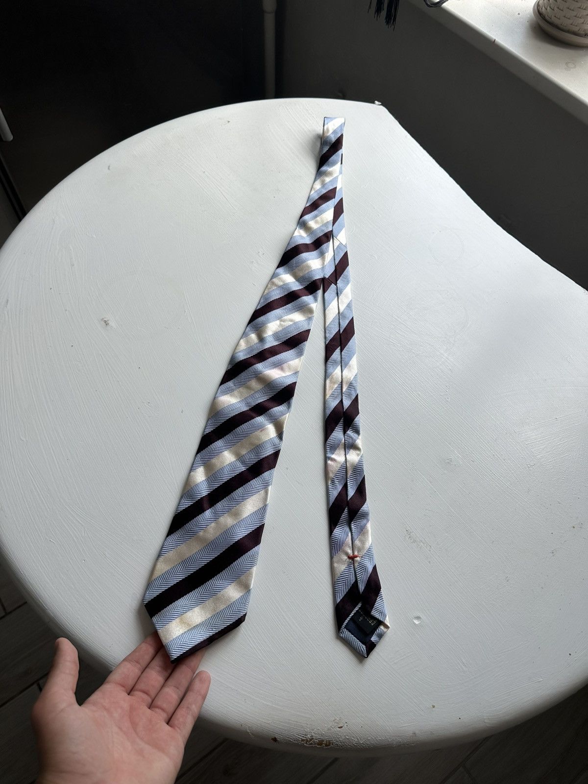 Ermenegildo Zegna × The Tie Bar Ermenegildo Zegna Tie 90s Monogram Cravatca Y2K Calssic Size ONE SIZE - 1 Thumbnail