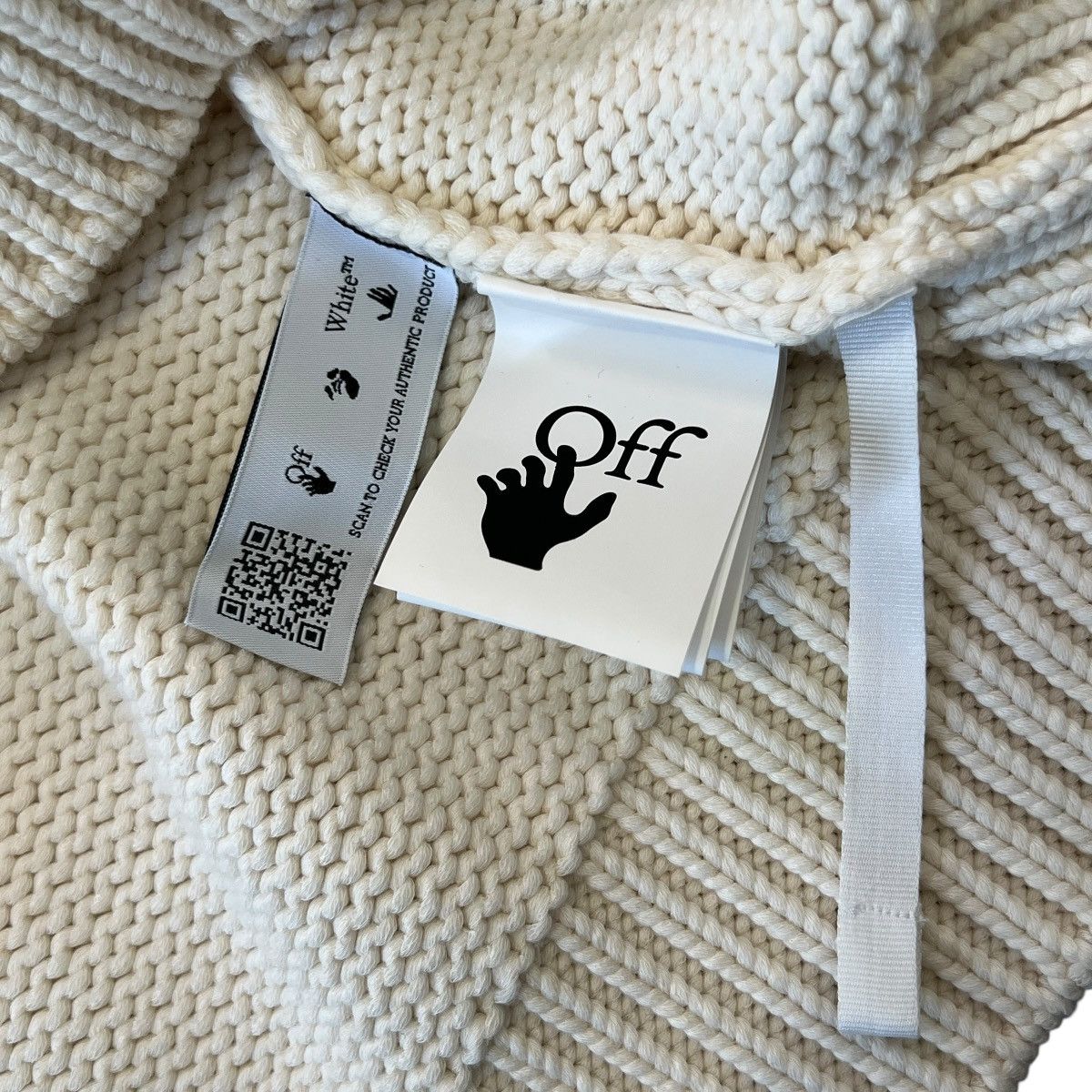 Off-White OFF-WHITE 2023SS OW Logo Low-Gauge Crewneck Knit Sweater Size US XXL / EU 58 / 5 - 4 Thumbnail