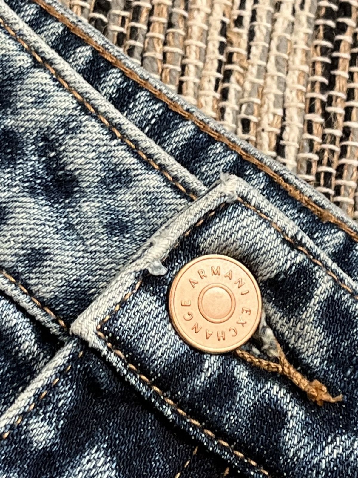 Armani Exchange × Vintage Armani Exchange skirt luxury distressed faded style Size 28" / US 6 / IT 42 - 6 Thumbnail