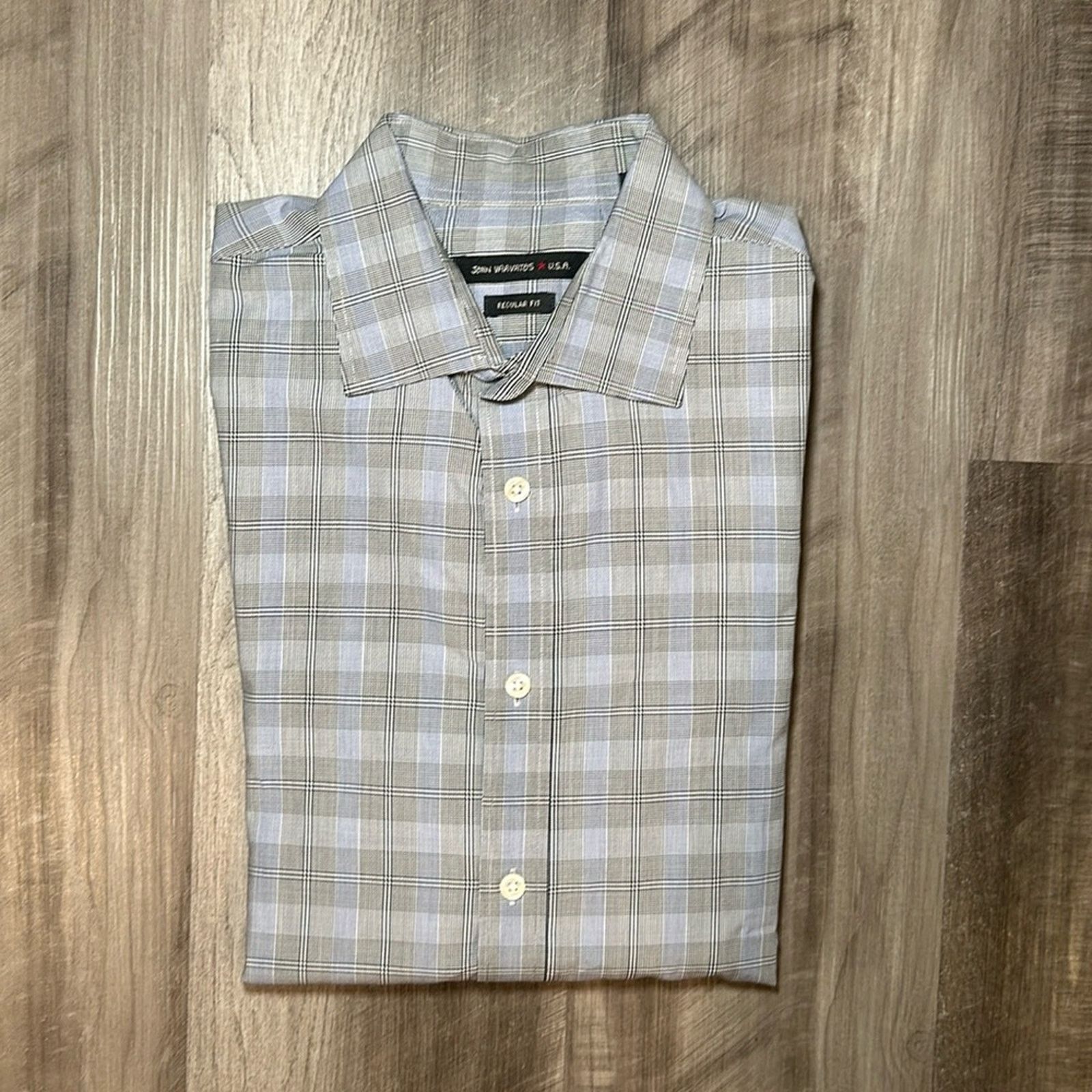 John Varvatos John Varvatos Regular Fit Long Sleeve - 16.5 34/35 (Large) Size US L / EU 52-54 / 3 - 1 Thumbnail