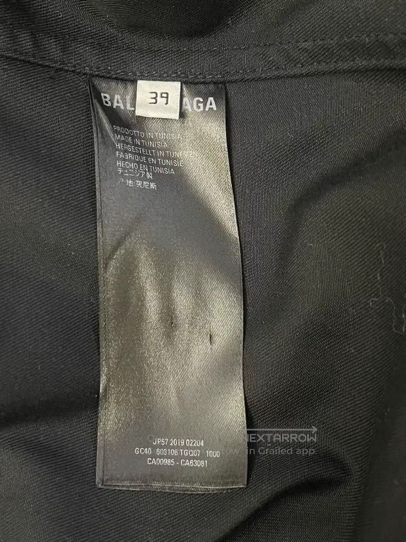 Balenciaga Balenciaga size 39 Back Snap Denim Shirt Size US S / EU 44-46 / 1 - 4 Thumbnail