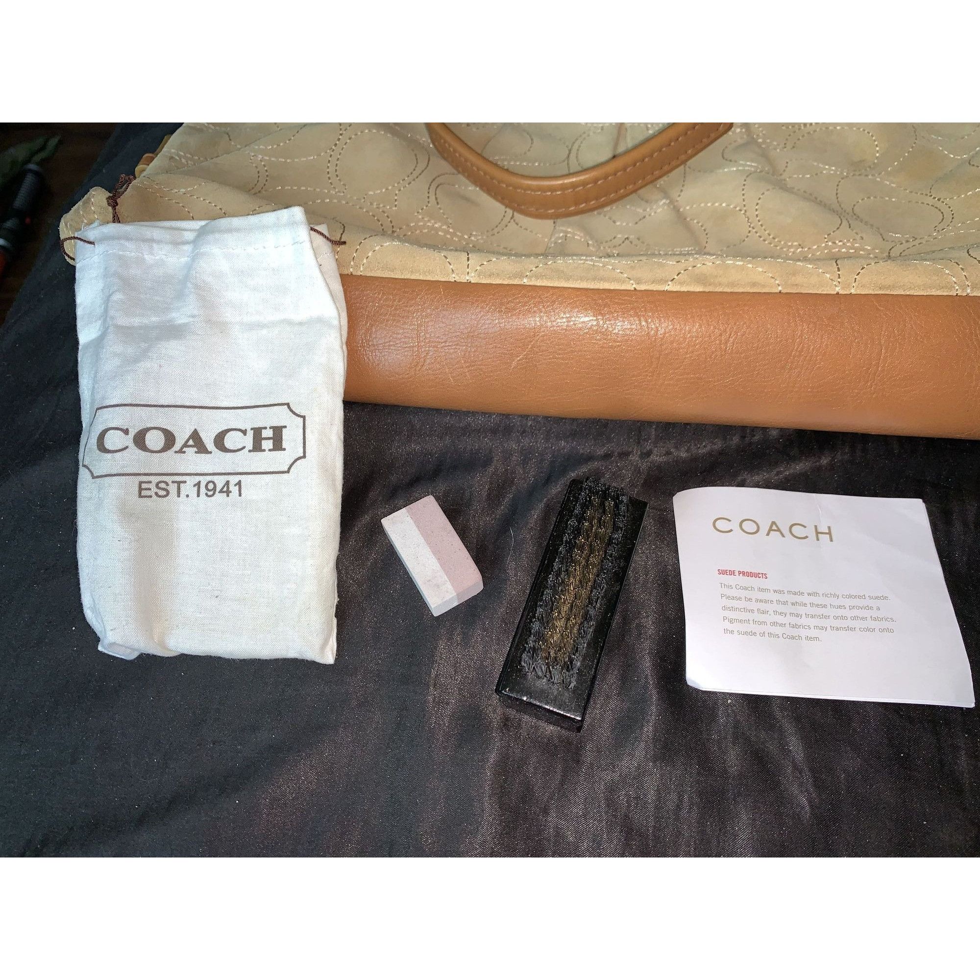 Coach Vintage Coach Convertible Two-way Suede Handbag Size ONE SIZE - 3 Thumbnail