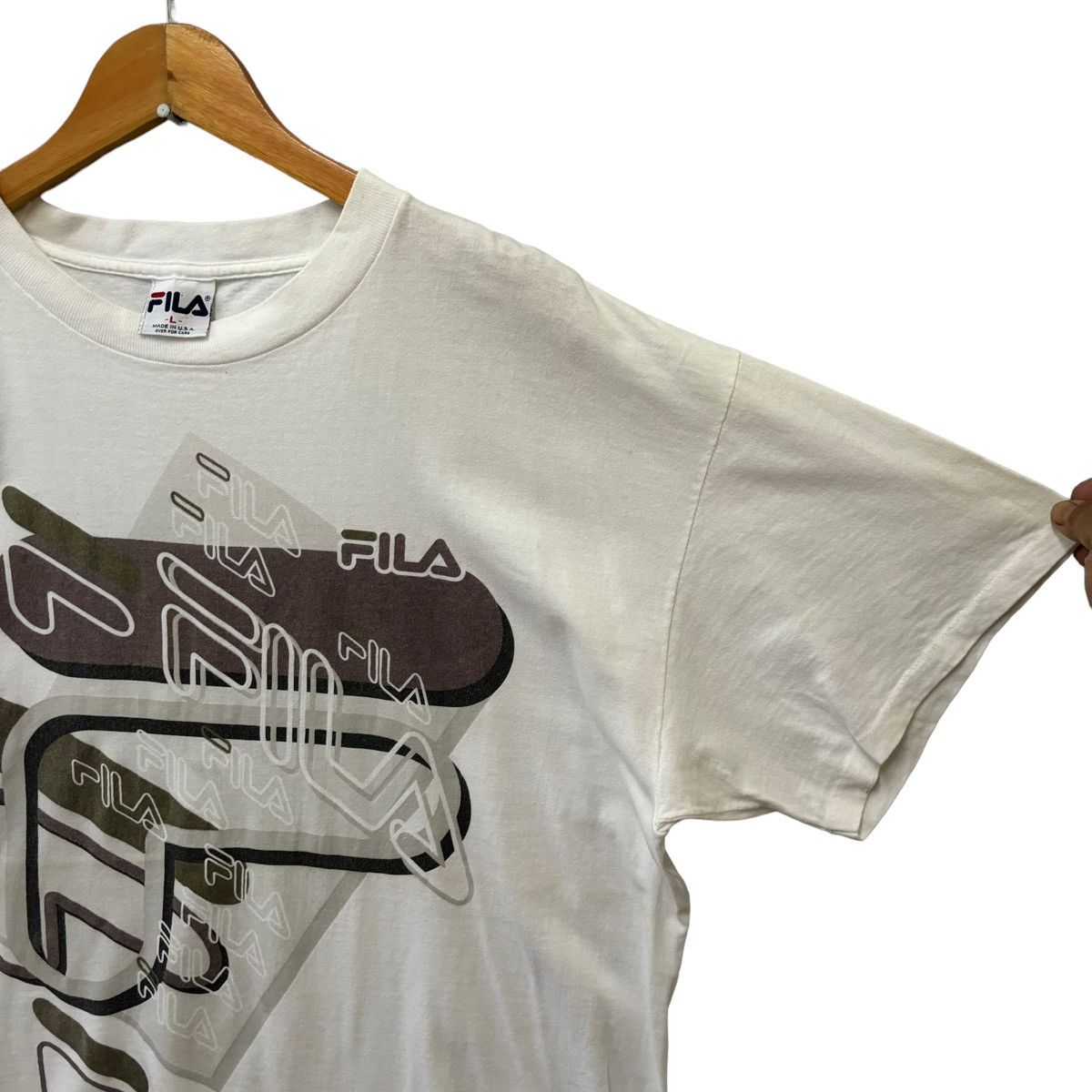 Fila × Vintage Vintage Fila Sportwear Tshirt Big Logo Size US L / EU 52-54 / 3 - 6 Thumbnail
