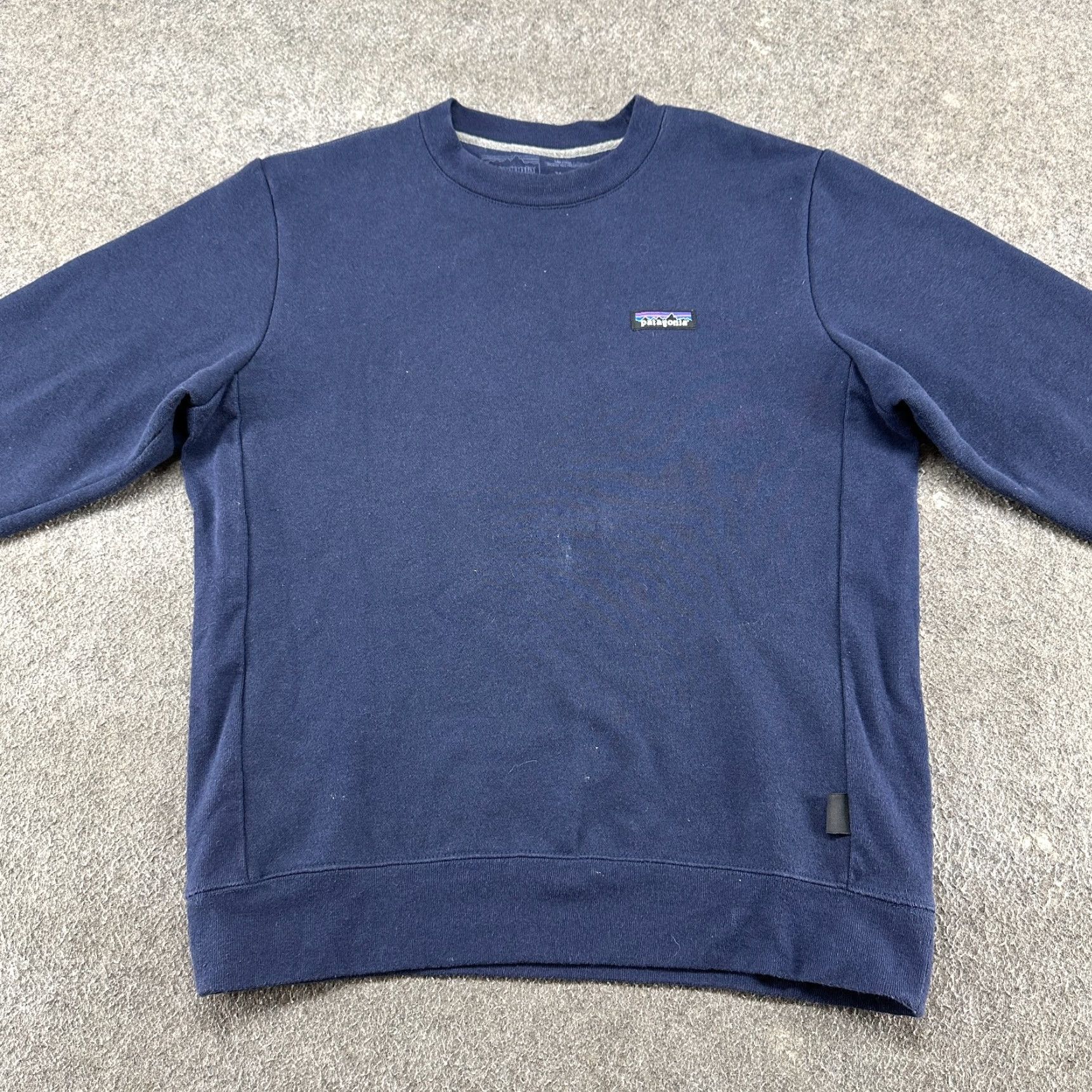 Patagonia Patagonia Sweatshirt Mens Small Blue Navy Regular Pullover Logo Long Sleeve All Seasons Cotton Recycled? Size US S / EU 44-46 / 1 - 3 Thumbnail