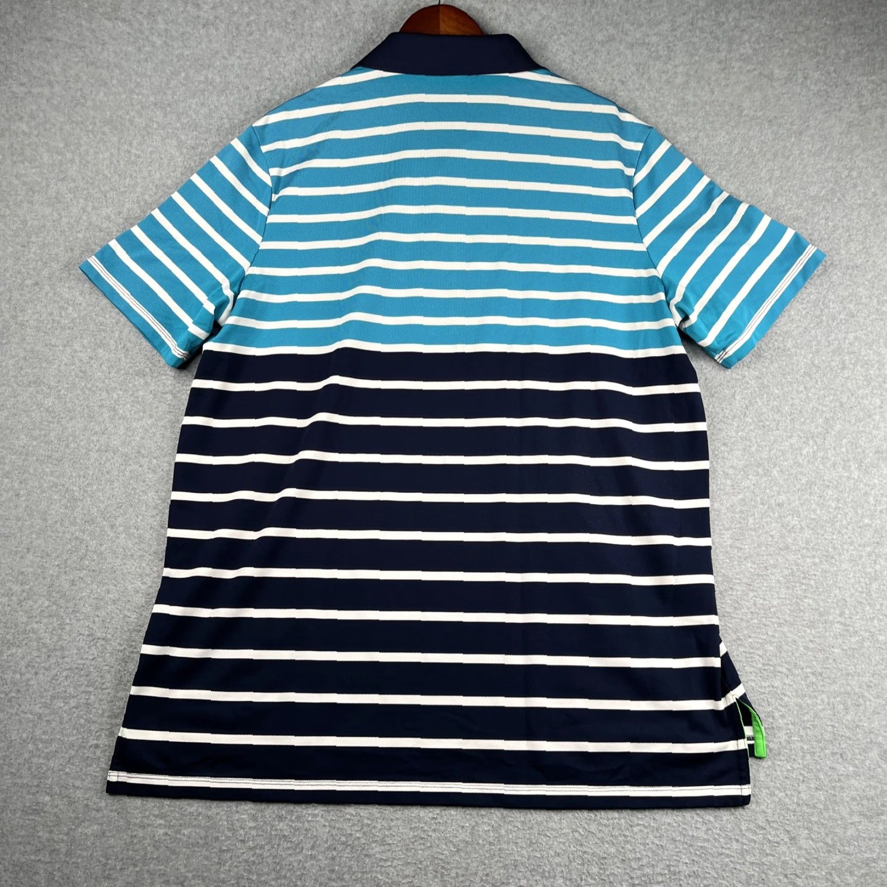 Ralph Lauren RLX Ralph Lauren Polo Shirt Mens XL Blue Striped Performance Golf Golden Bear Polo Shirt Mens XL Blue Striped Size US XL / EU 56 / 4 - 7 Thumbnail