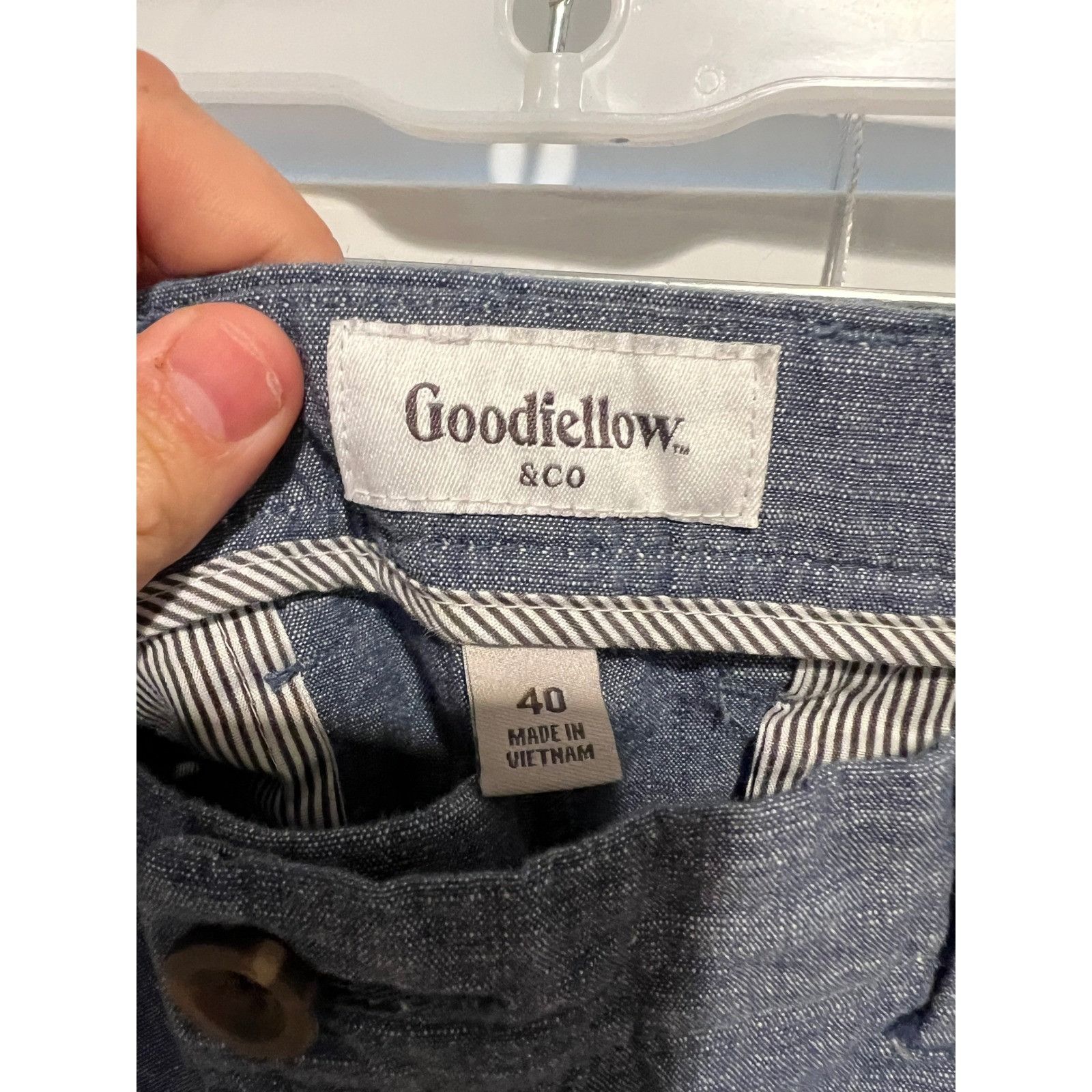 Other Goodfellow & Co. Men's Linden Short Blue Cotton Blend Size 4 Size US 40 / EU 56 - 2 Thumbnail