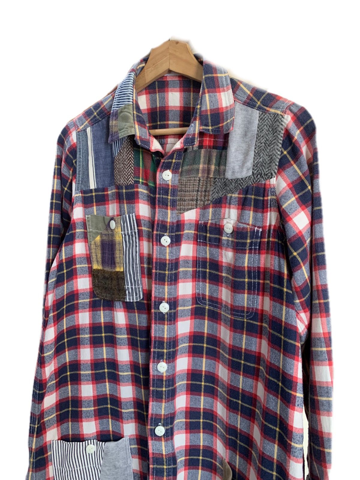 Issey Miyake Rare Net-Net by Issey Miyake Patchwork Shirt Size US L / EU 52-54 / 3 - 2 Thumbnail