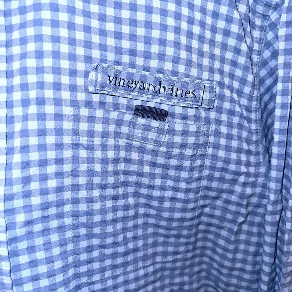 Vineyard Vines Vineyard Vines Blue Check Performance Harbor Shirt Men’s Sz Size US M / EU 48-50 / 2 - 3 Thumbnail