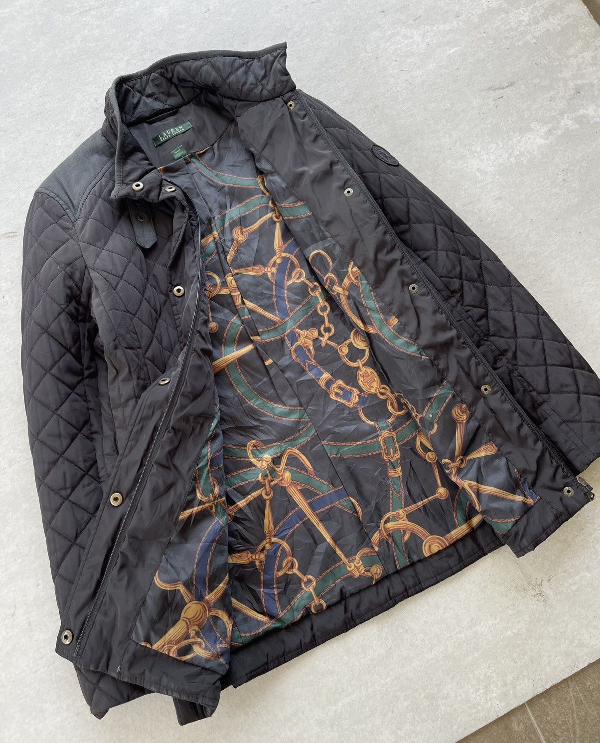 Polo Ralph Lauren Ralph Lauren Black Full-Prints Lining Quilted Jacket Size US S / EU 44-46 / 1 - 9 Thumbnail
