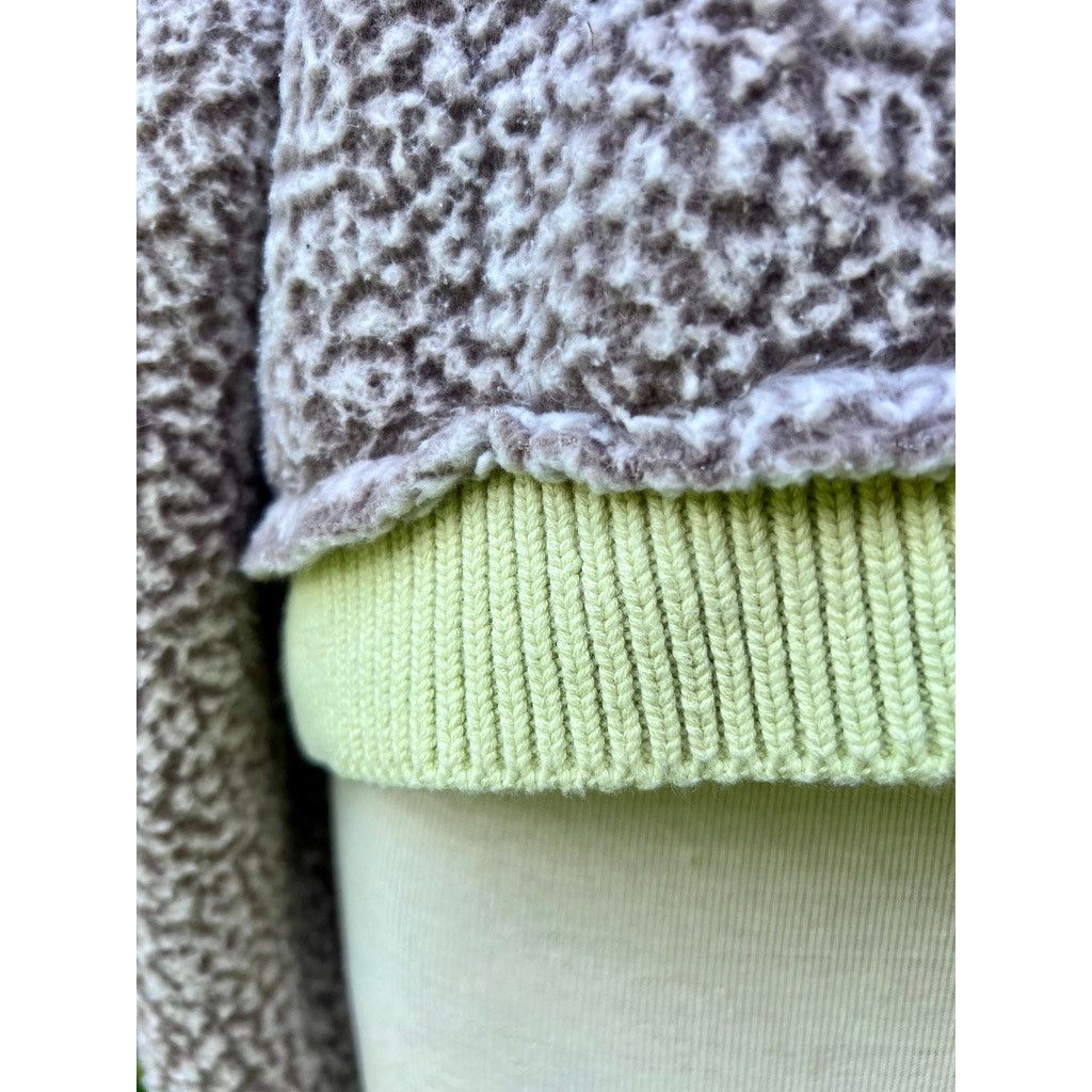 Free People Free People Wild Hearts XS Sherpa Cropped Cowl Sweatshirt Size XS / US 0-2 / IT 36-38 - 5 Thumbnail