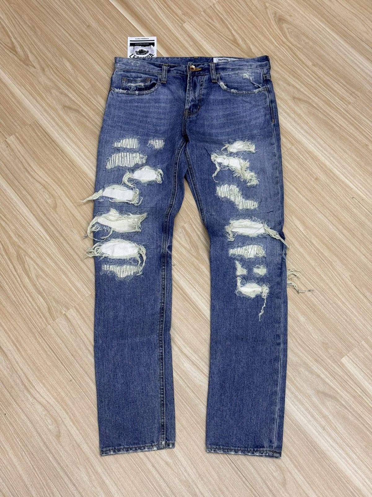 Japanese Brand Legenda Tokyo Denim Jeans Rags size 32 Size 32" / US 10 / IT 46 - 1 Thumbnail