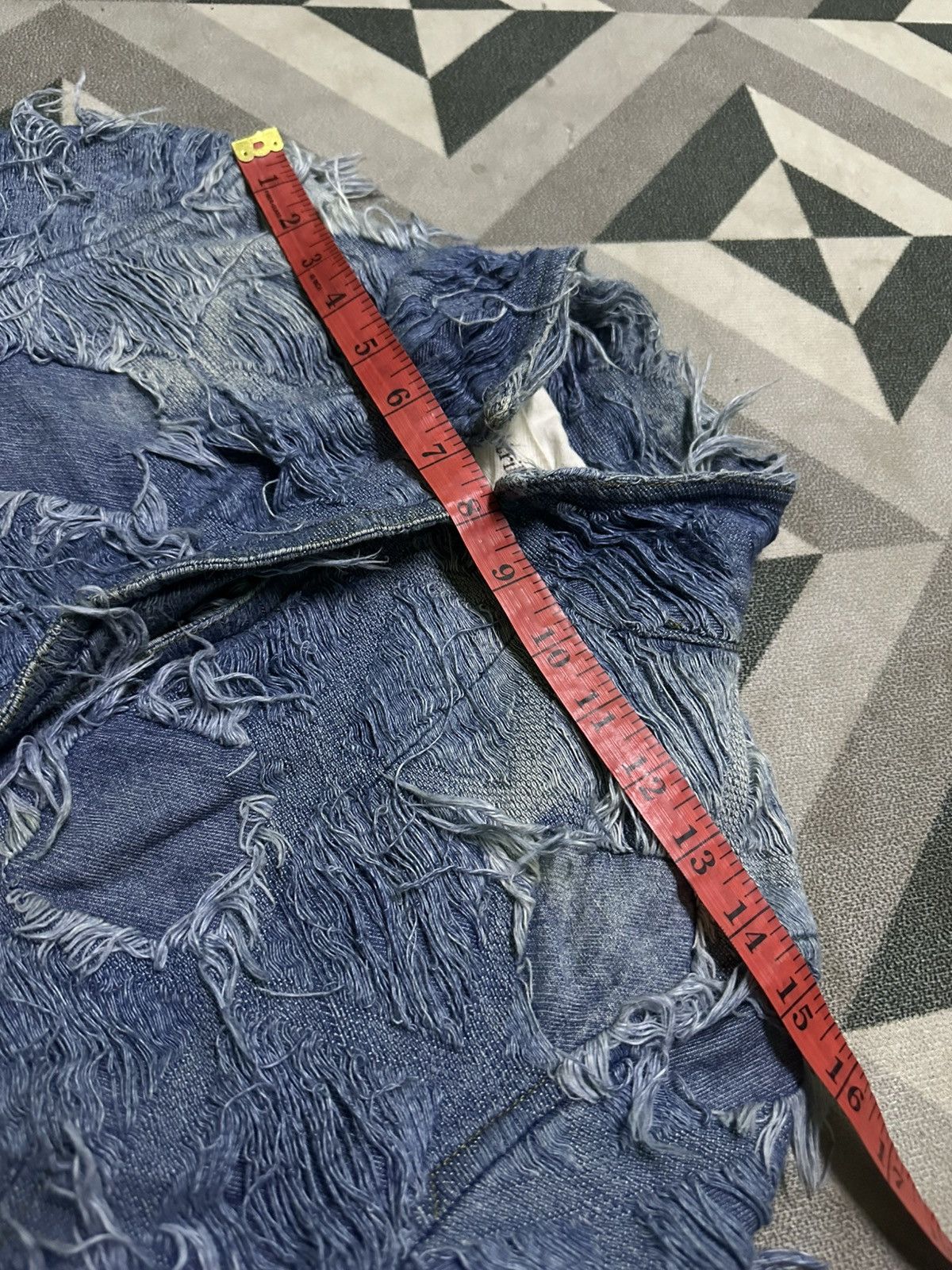 Japanese Brand Ventriloquist patchwork distressed denim jacket Size S / US 4 / IT 40 - 13 Thumbnail