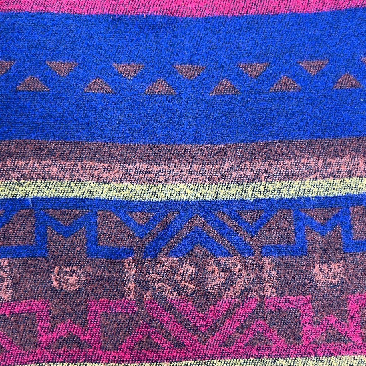Fendi 2000s Fendi Geometric Multicolor Tribal Print Wool Scarf Size ONE SIZE - 9 Thumbnail