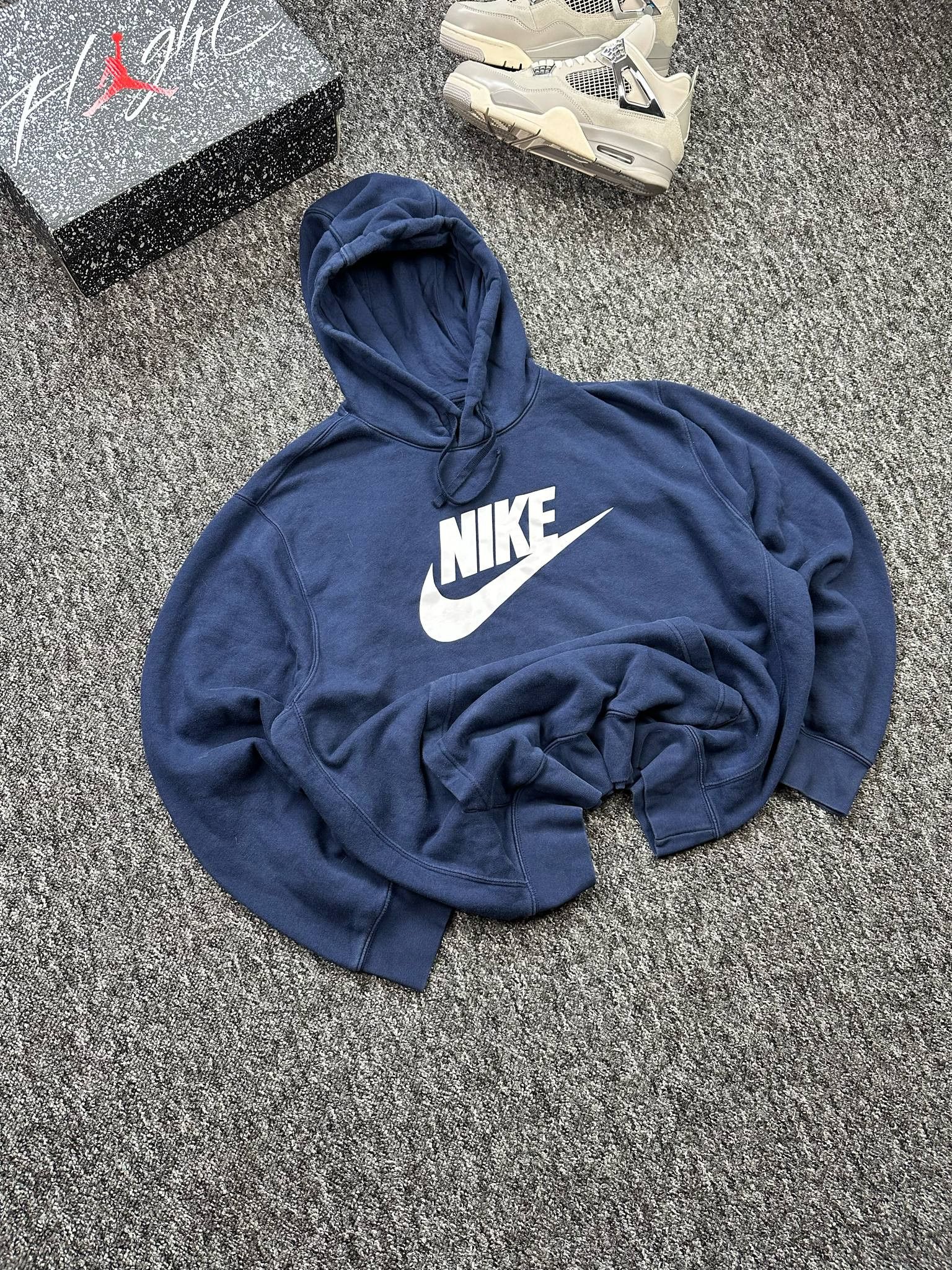 Nike × Vintage Sweatshirts Hoodie Nike Big Logo Oversize Boxy skate y2k 00s Size US XL / EU 56 / 4 - 3 Thumbnail