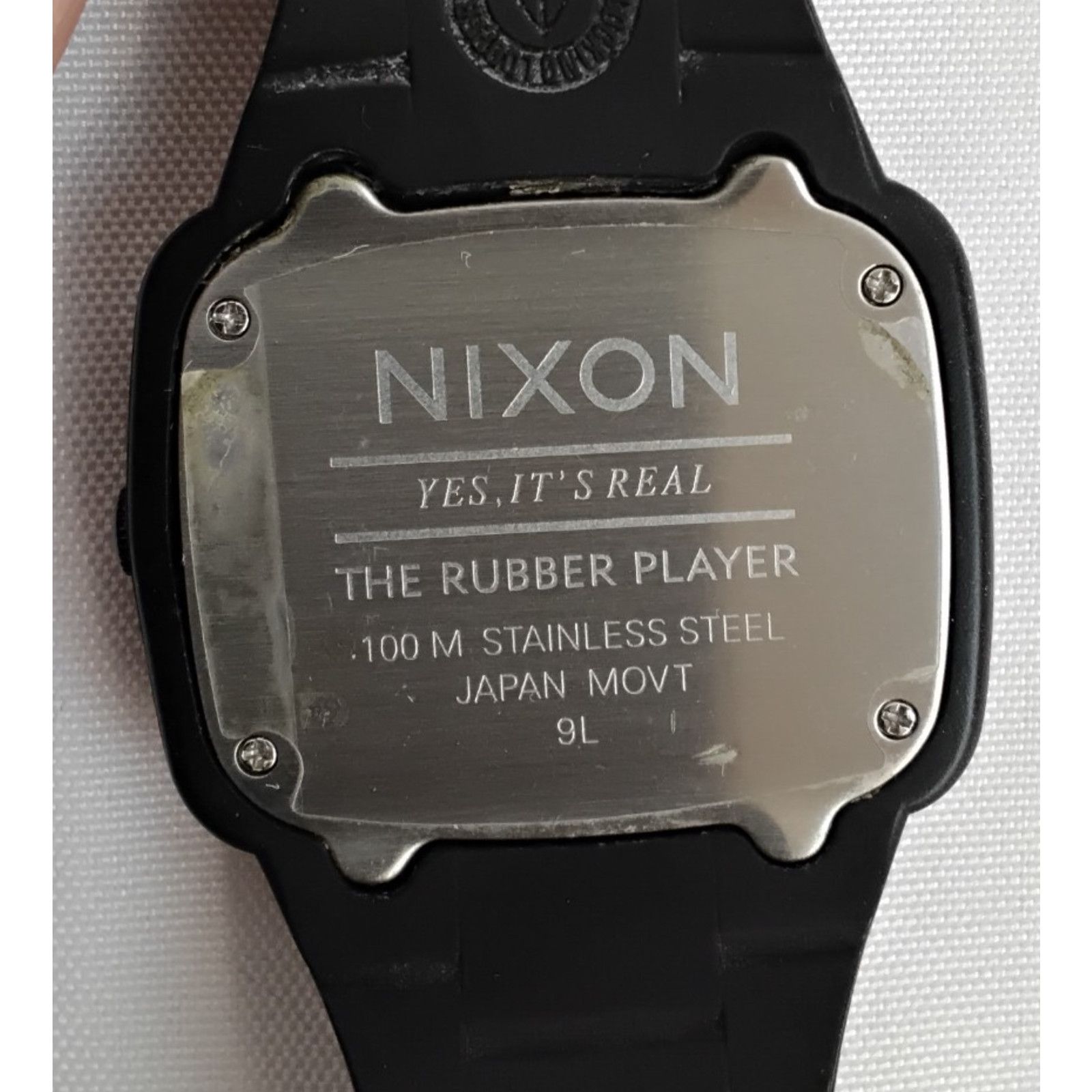 Nixon Nixon the Rubber Player Rectangle Sports Watch Black Band Size ONE SIZE - 4 Thumbnail