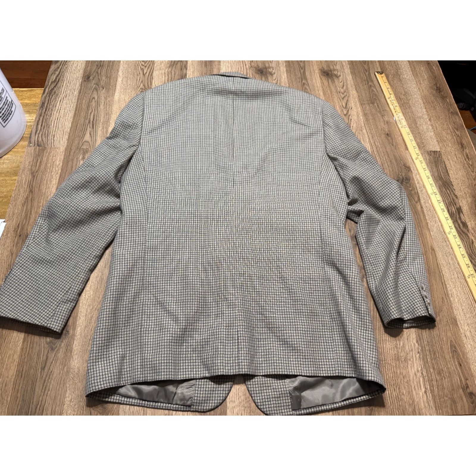 Vintage Marco Careth Blazer, Men’s XL, Brown Blue Grey, Button Up, Jacket, Vintage No, Regular Fit Size 46R - 2 Thumbnail