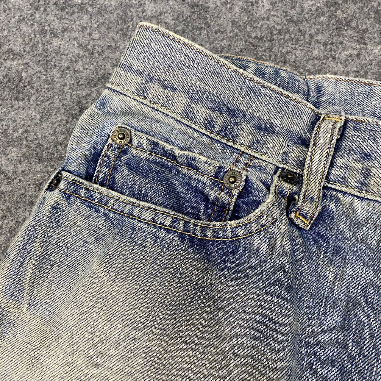 Japanese Brand Vintage Uniqlo Distressed Denim Kurt Cobain Style Size US 32 / EU 48 - 9 Thumbnail