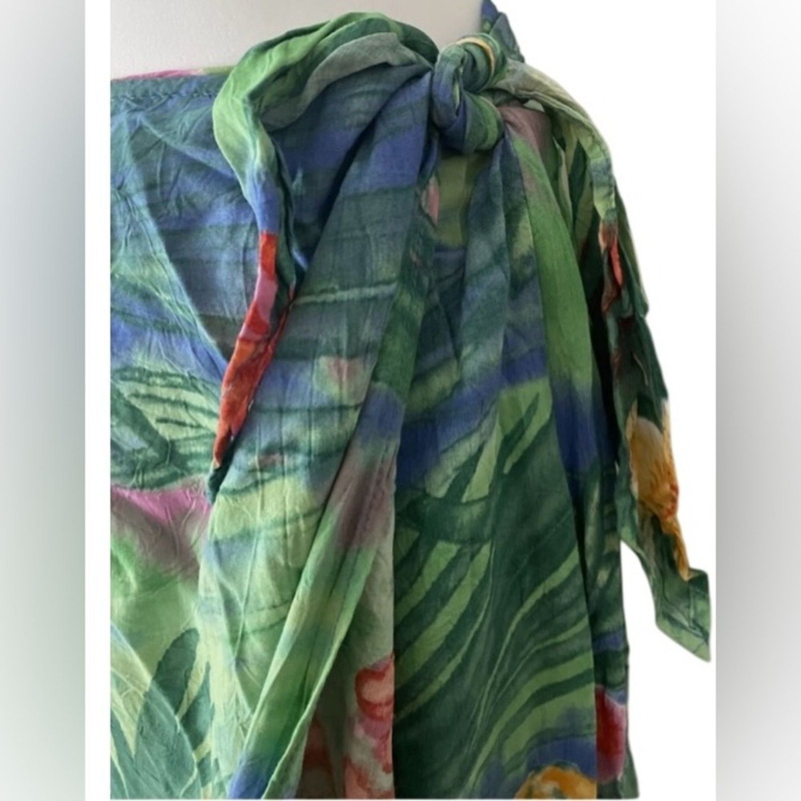 Jams World JAMS World Vintage Tropics Hawaiian print wrap skirt, size L Size 36" / US 14 / IT 50 - 3 Thumbnail