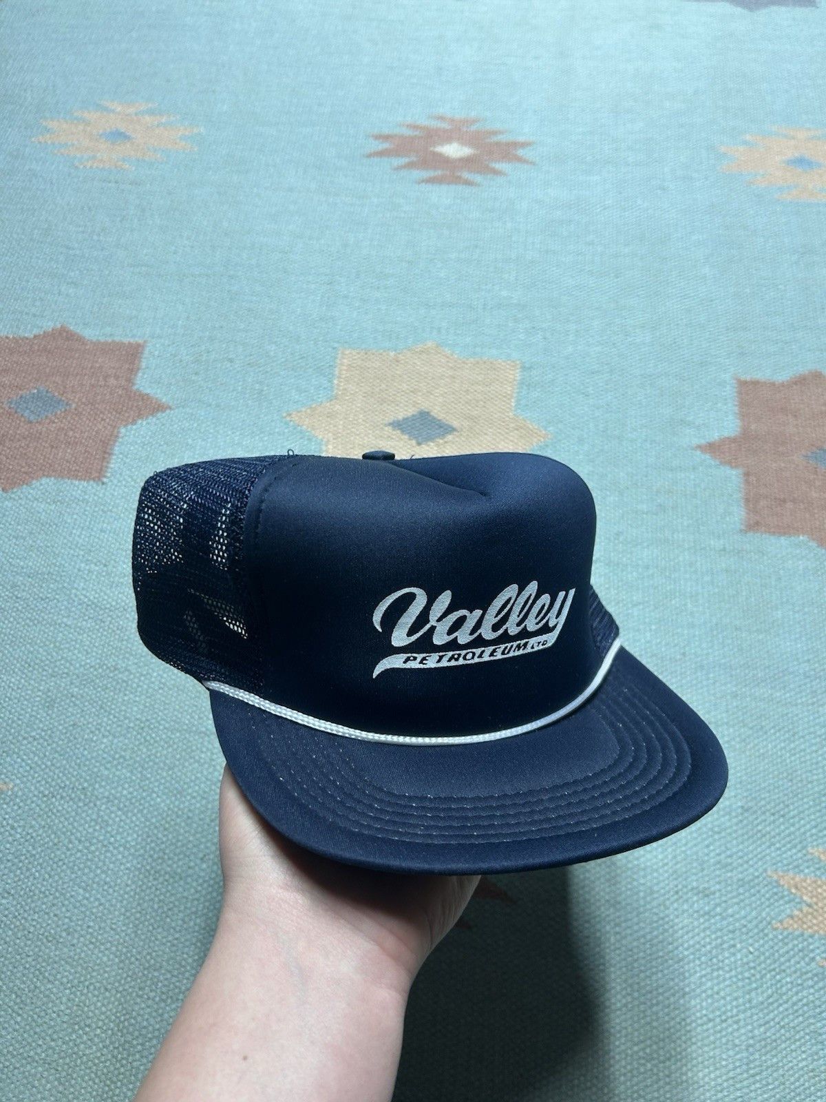 Vintage Vtg trucker hat valley petroleum oil Michigan spell out snap Size ONE SIZE - 1 Thumbnail