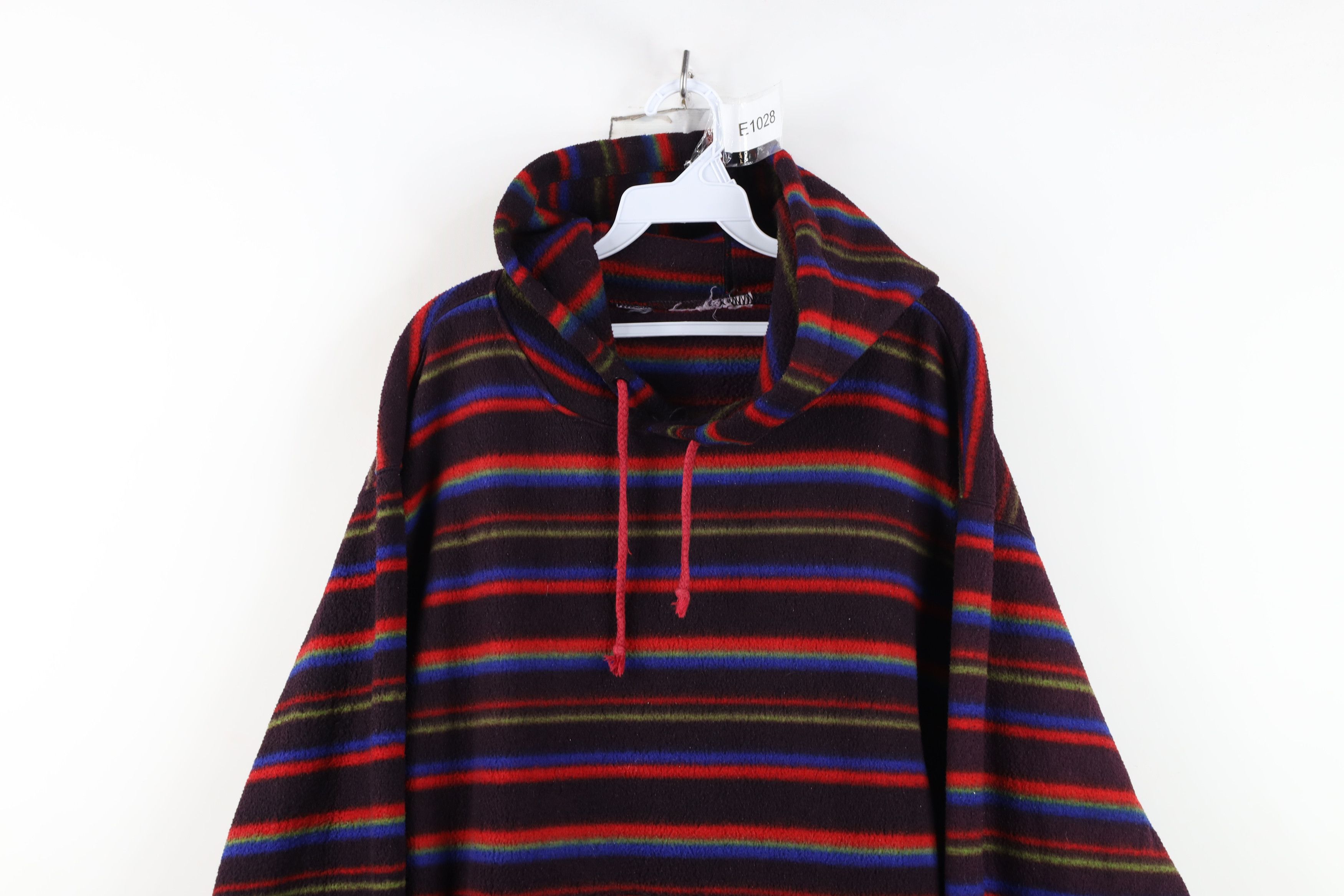 Vintage Vintage 90s Streetwear Baggy Fit Fleece Hoodie Sweatshirt Size US XL / EU 56 / 4 - 2 Thumbnail