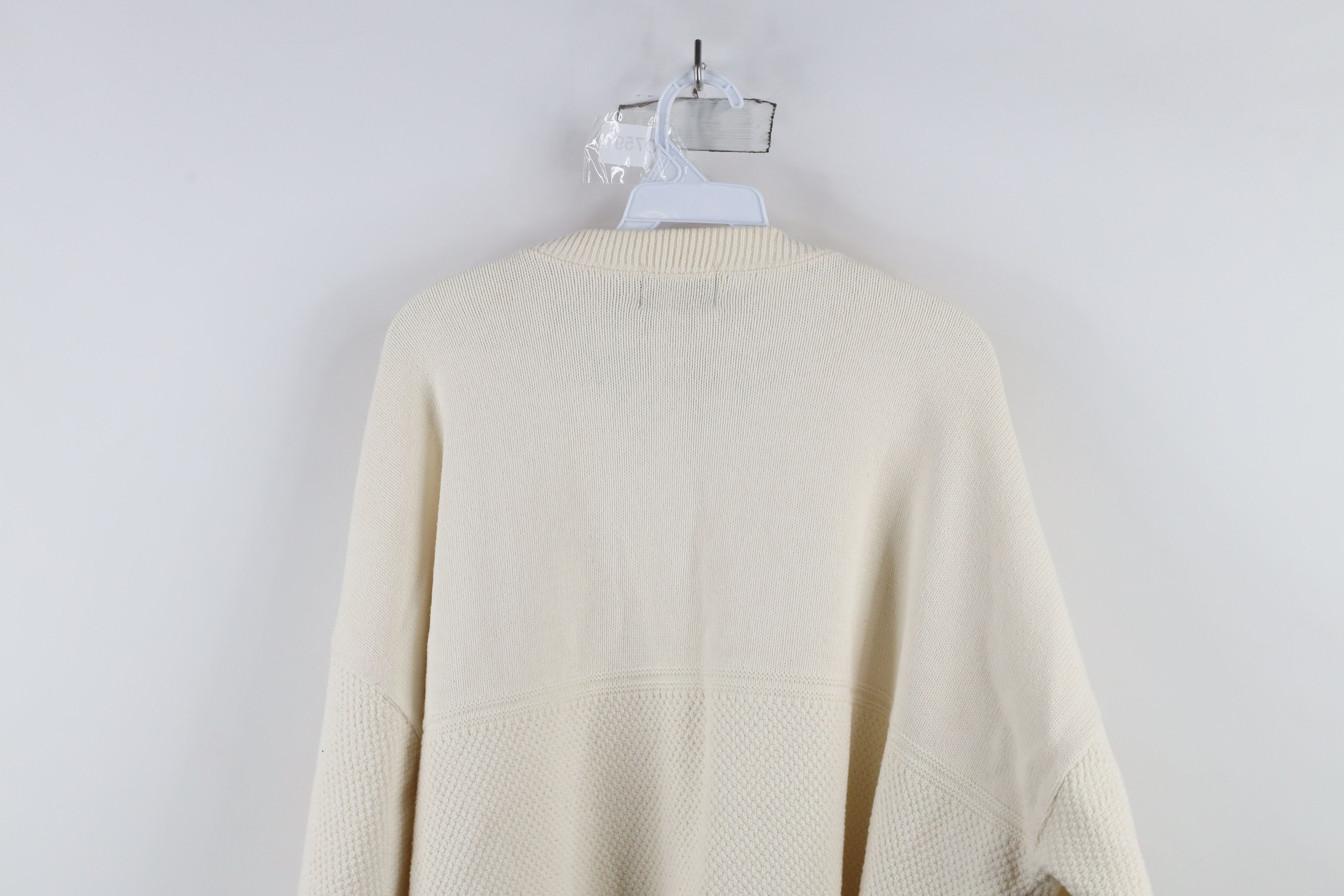 Vintage Vintage 90s Volvo Car Knit Crewneck Sweater Cream USA Size US XXL / EU 58 / 5 - 11 Thumbnail