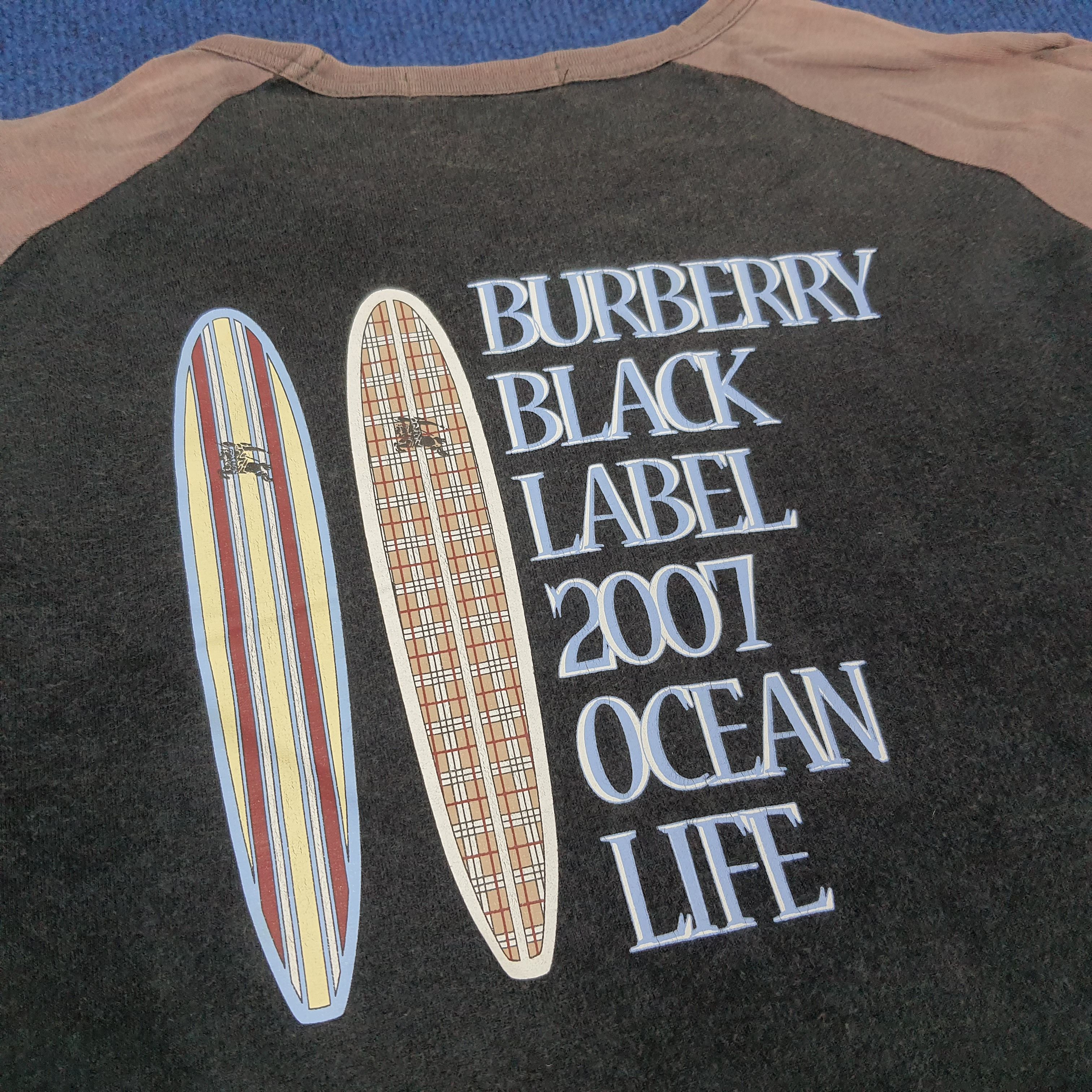Burberry × Vintage Vintage Burberry Black Label Surf Nova Check T-shirt Size M / US 6-8 / IT 42-44 - 2 Thumbnail