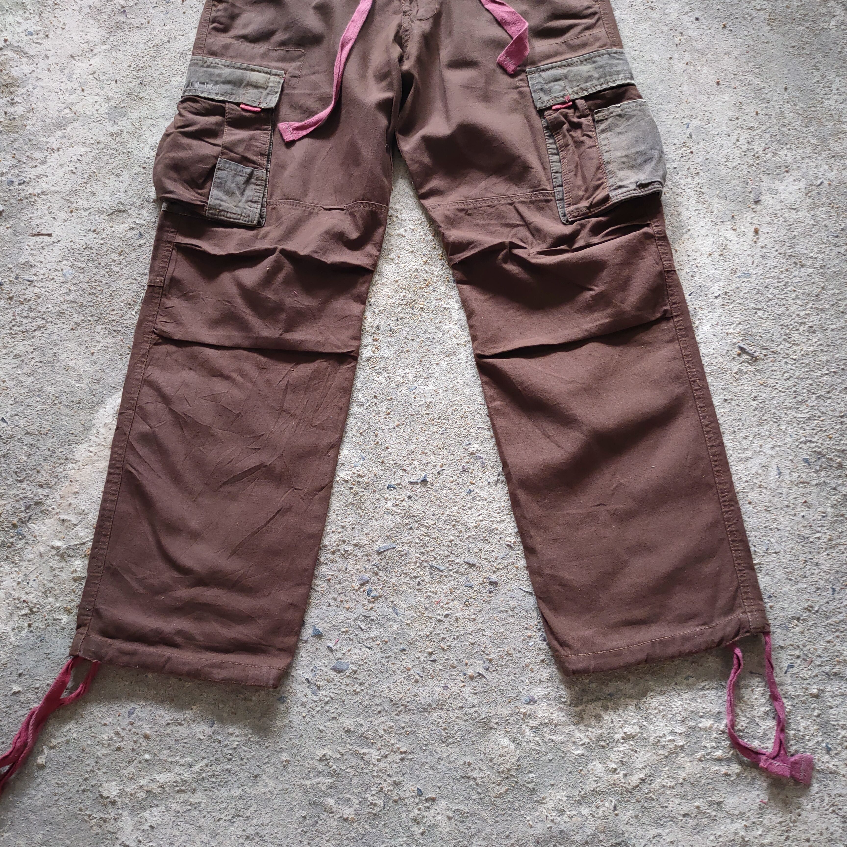 Japanese Brand × Vintage VINTAGE BREATH MINT 8 POCKET BROWN CARGO PANTS Size US 34 / EU 50 - 5 Thumbnail