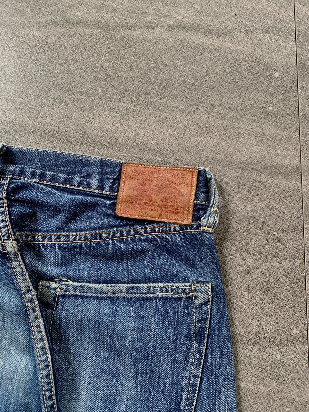 The Real McCoy's FREE TAX! Joe McCoy Selvedge Denim Jeans Size US 32 / EU 48 - 8 Thumbnail