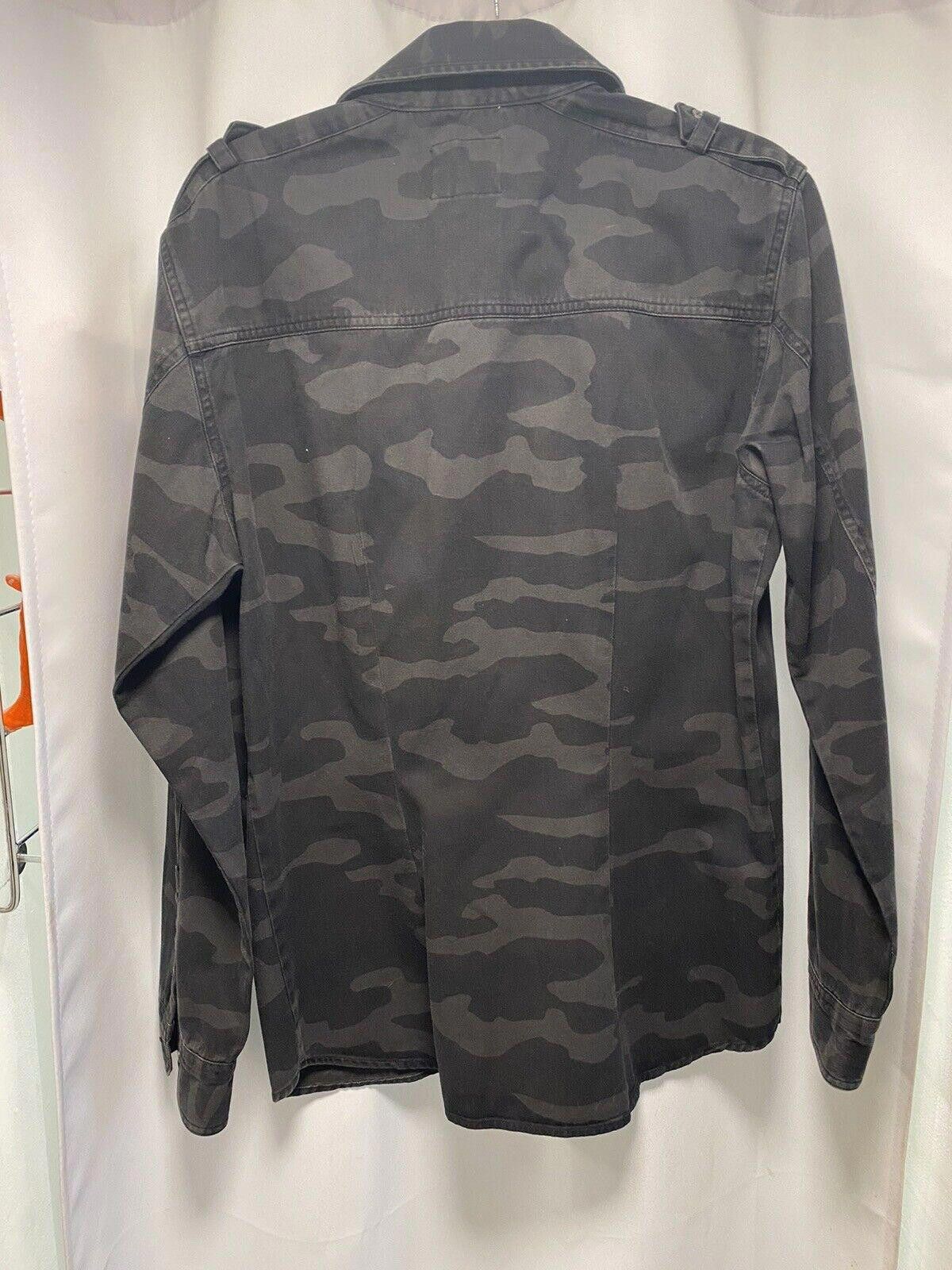 Rails Rails Gavin Black Gray Camo Printed Woven Shirt Jacket Large Size US L / EU 52-54 / 3 - 5 Thumbnail