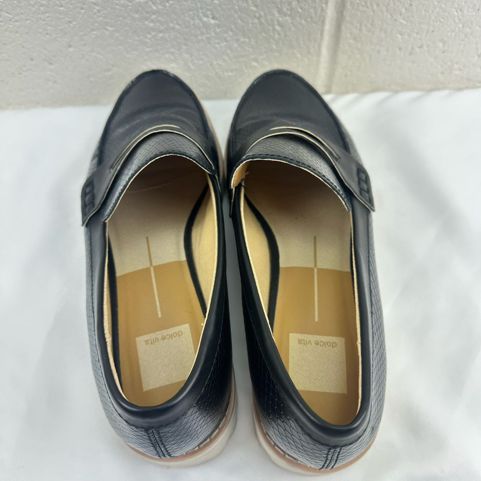 Dolce Vita Dolce Vita Womens Sz 9.5M Abbott Loafers Black Slip On Shoes Size US 9.5 / IT 39.5 - 5 Thumbnail