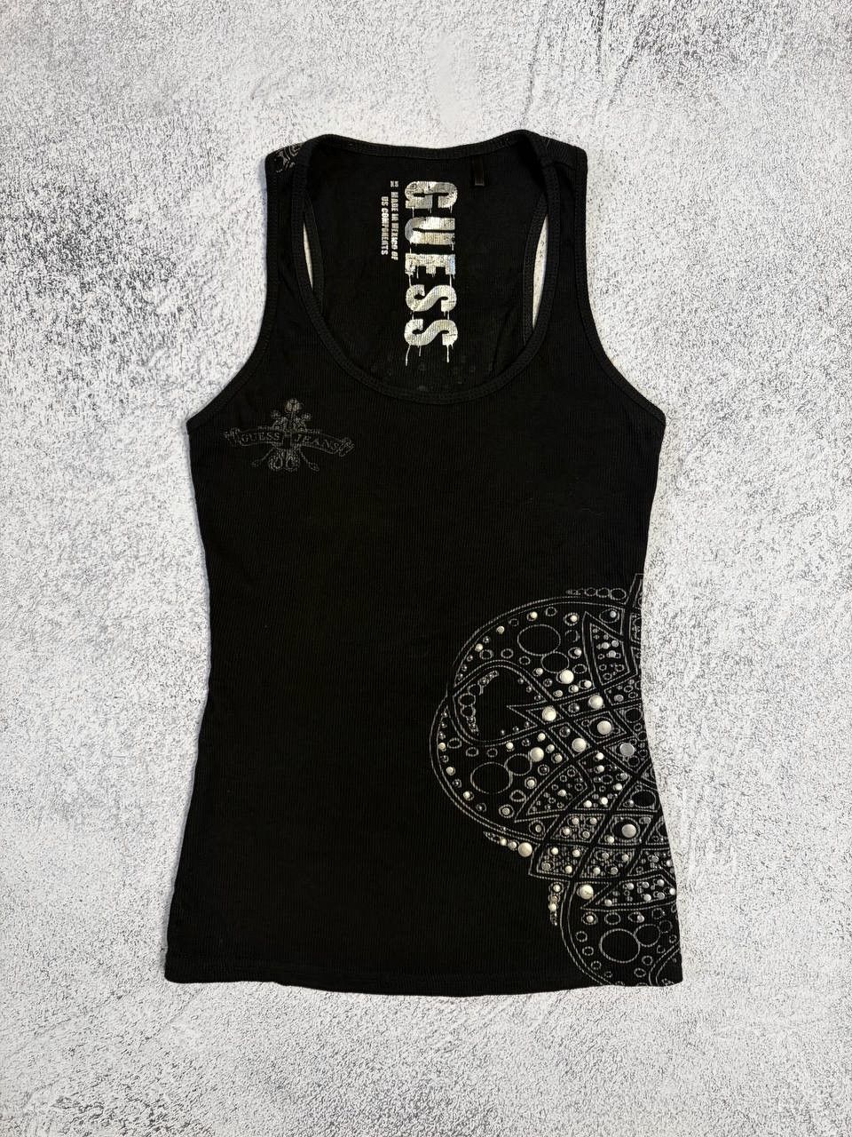 Guess Guess Grunge Peace Logo Vintage Opium Tank Top Size XS / US 0-2 / IT 36-38 - 4 Thumbnail