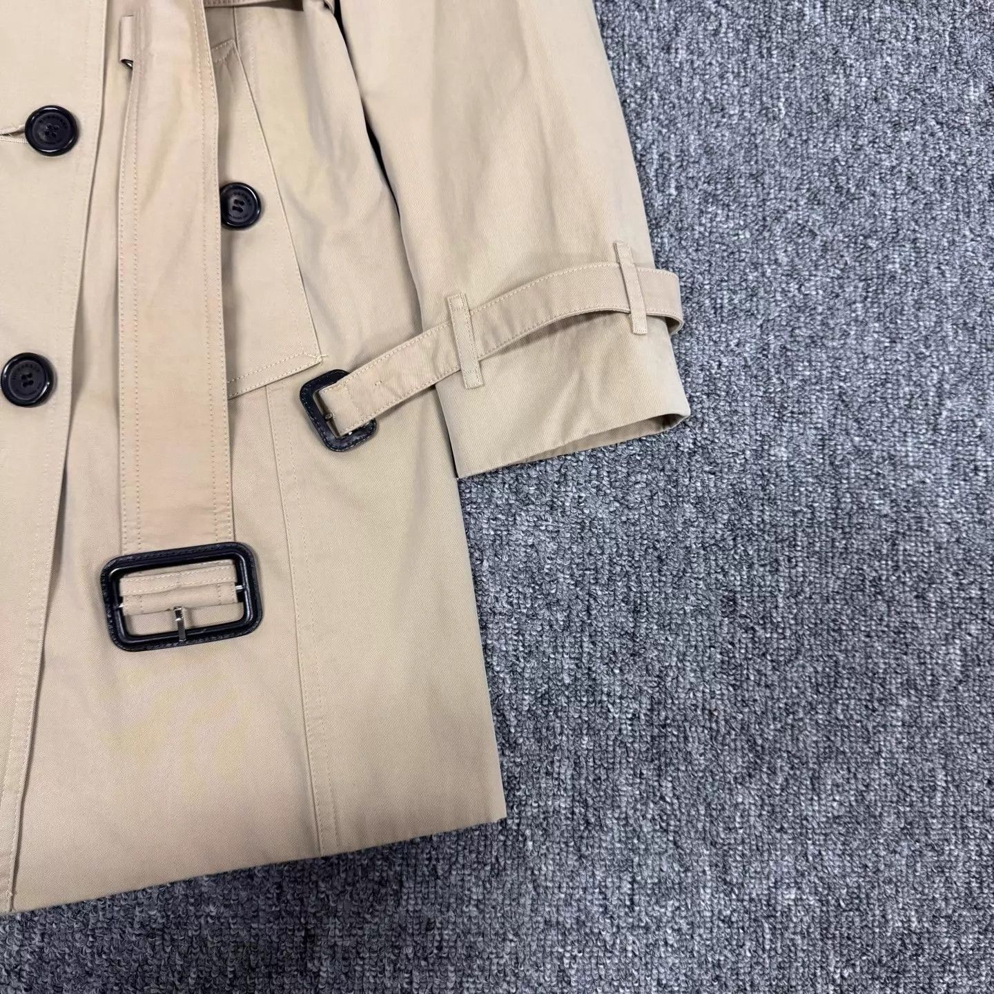 Burberry Burberry Double-Breasted Belted Trench Coat UK4 99 New Size XS / US 0-2 / IT 36-38 - 3 Thumbnail