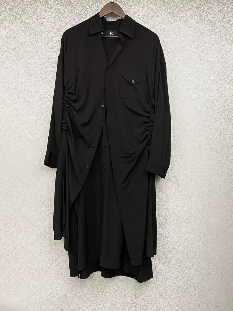 Yohji Yamamoto Yohji Yamamoto Black fake two changeable shirt Size US M / EU 48-50 / 2 - 1 Thumbnail
