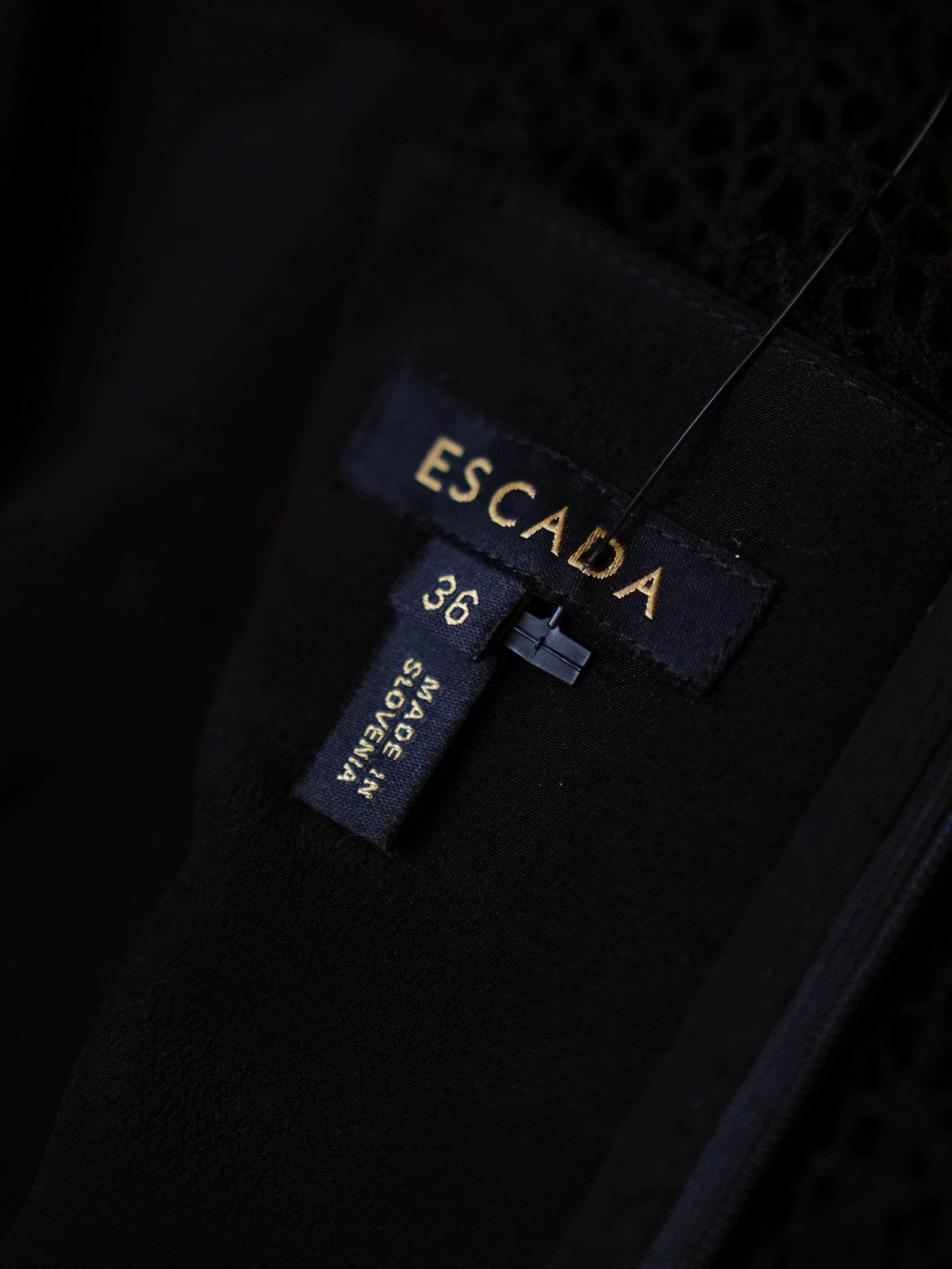 Escada Escada Silk Lace Wool Blend Dress 36 Women's Lined Size XS / US 0-2 / IT 36-38 - 5 Thumbnail